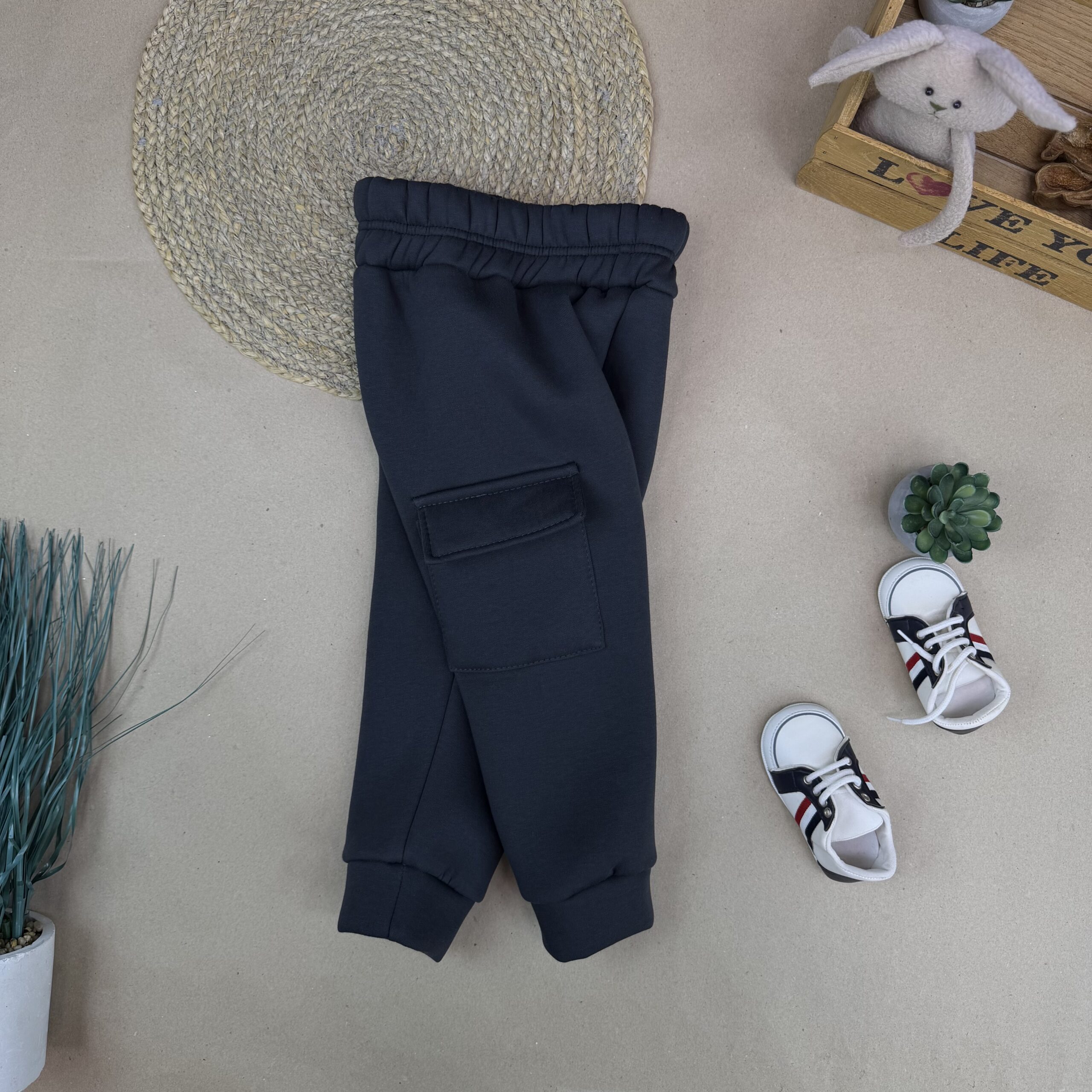 Штани тринитка графіт. Відшиваються