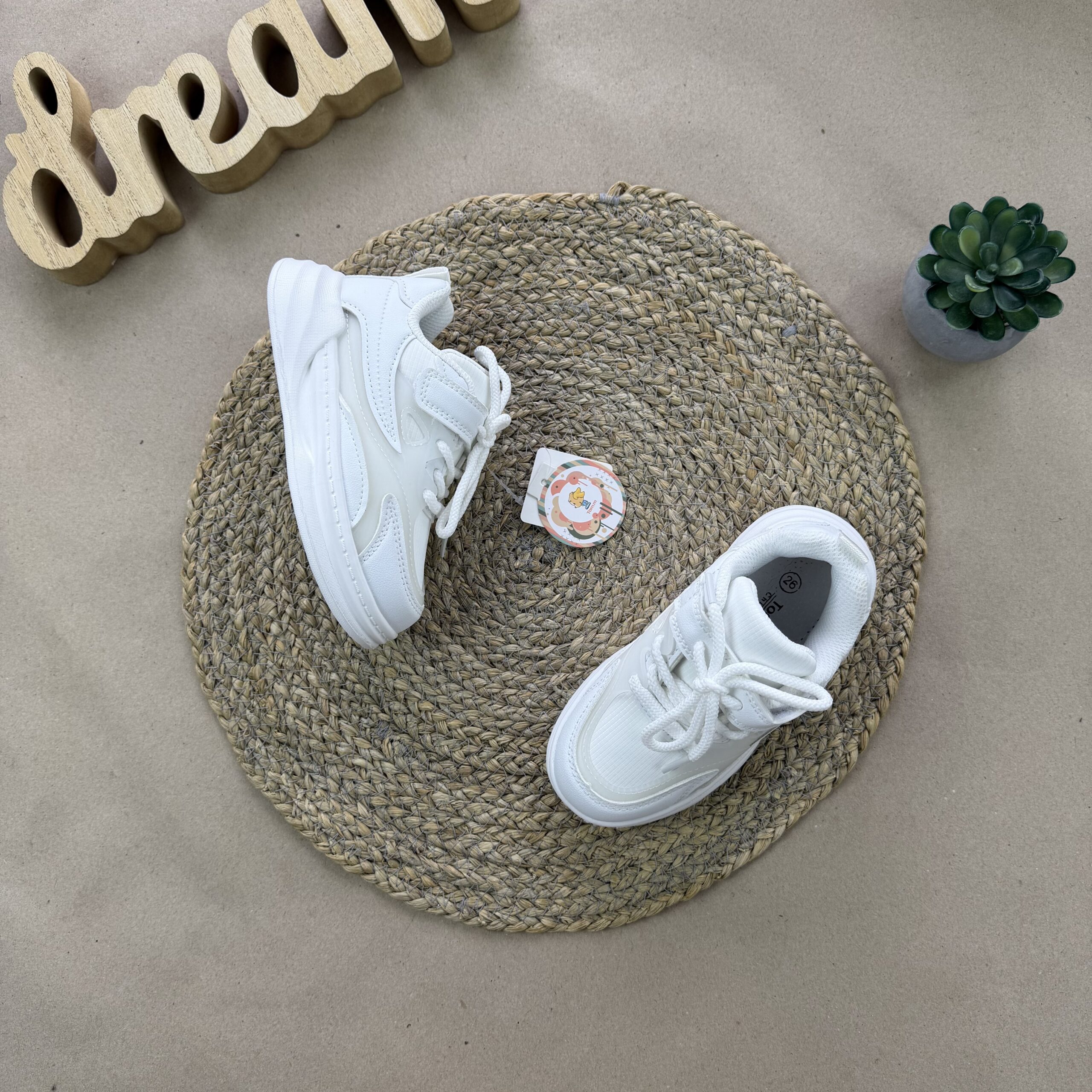 Кросівки том.м білі липучка