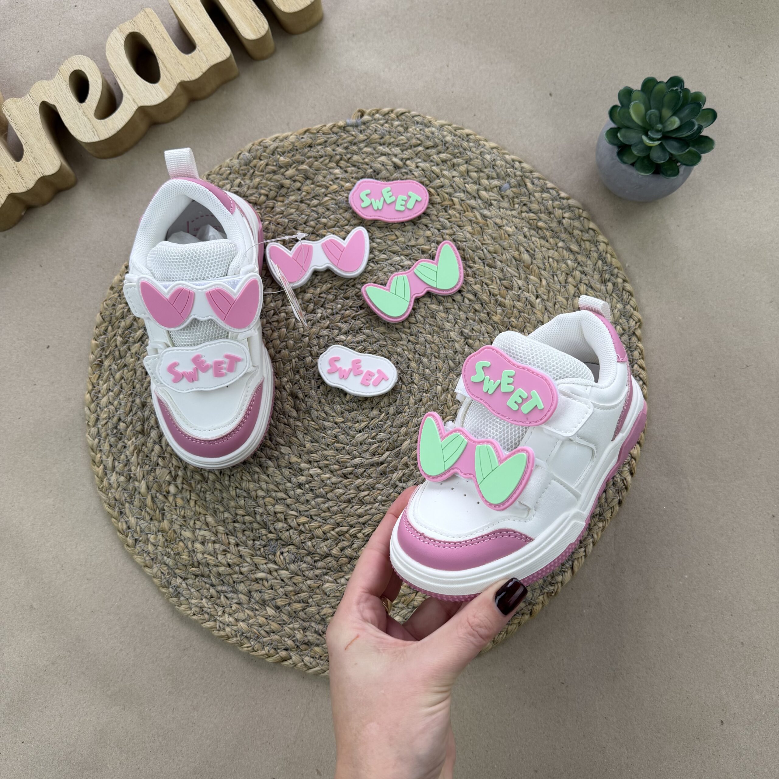 Кросівки біло рожеві sweet 27-31