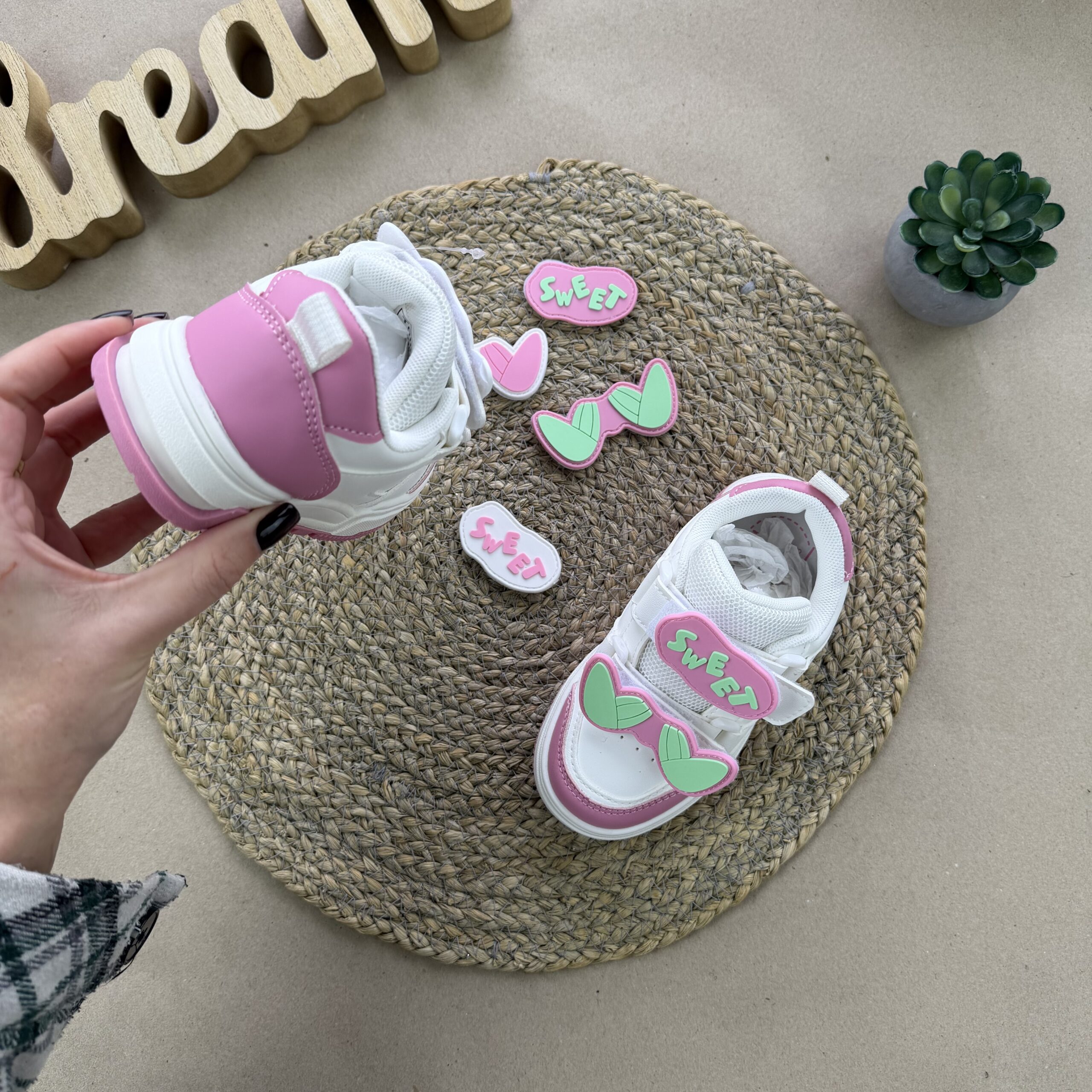 Кросівки біло рожеві sweet 27-31