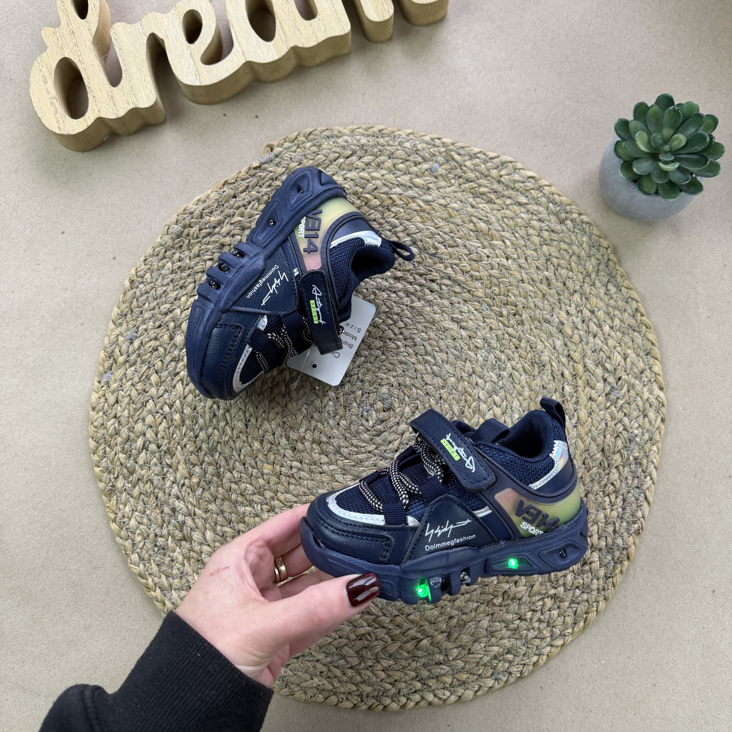 Кросівки ВВТ підсвітка сині