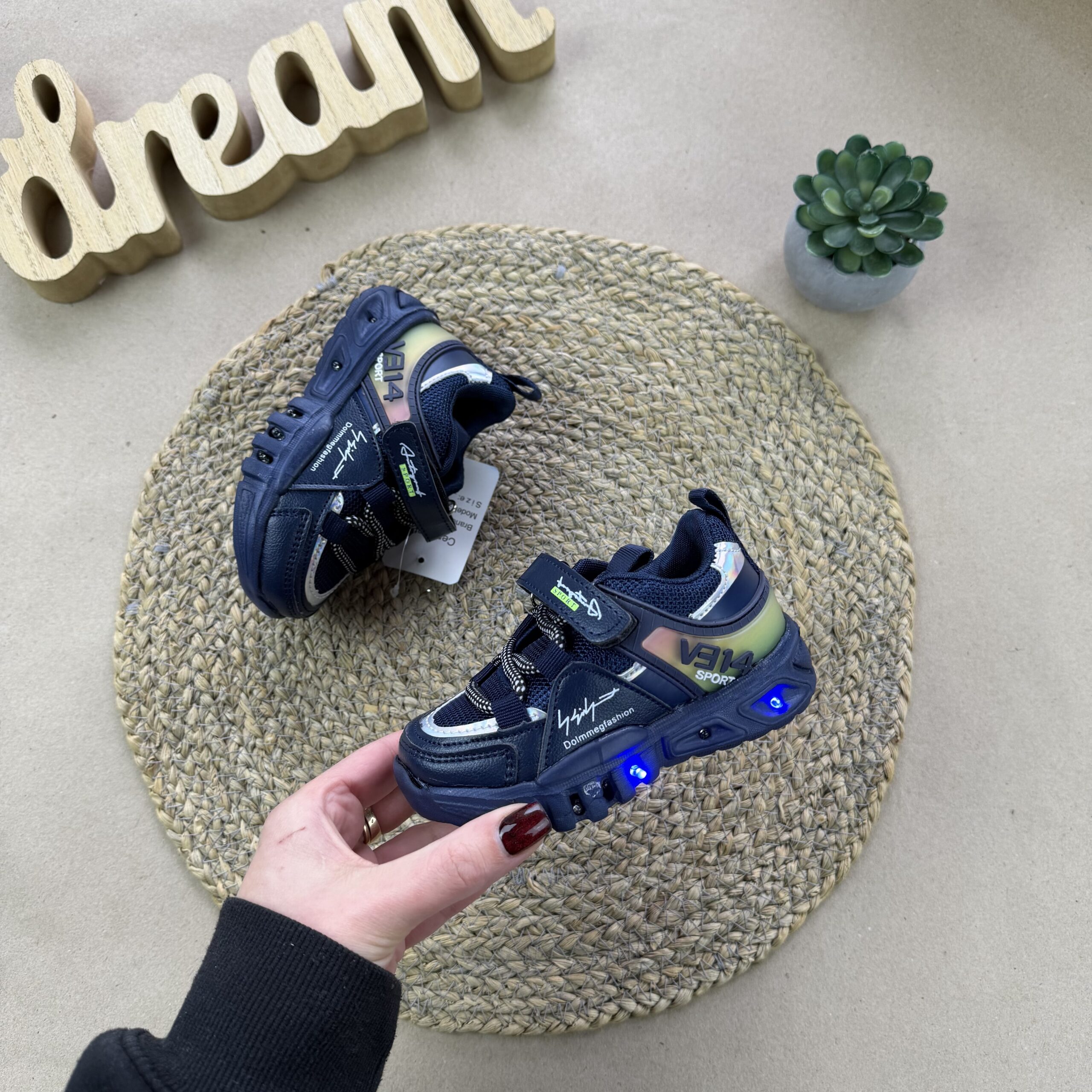 Кросівки ВВТ підсвітка сині