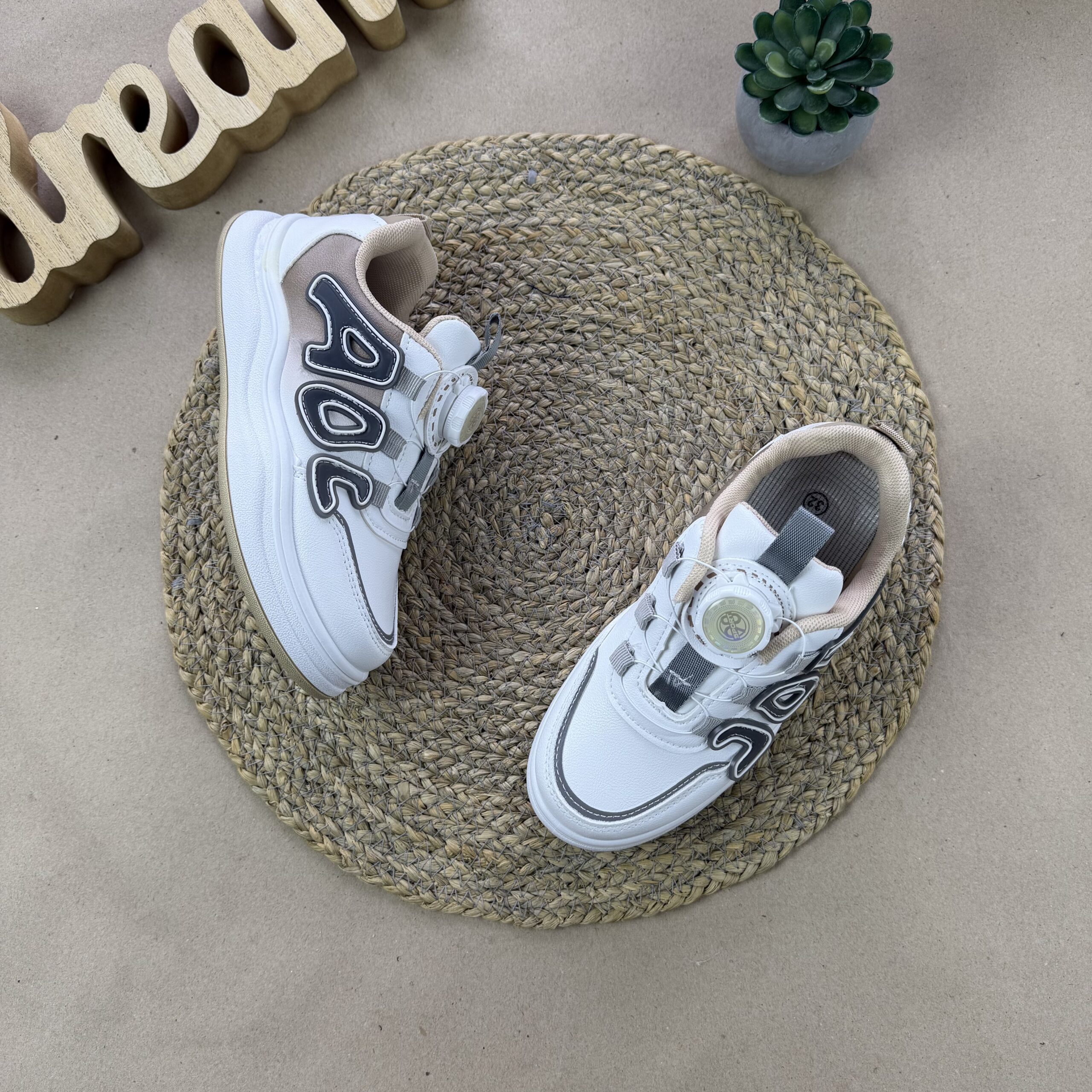 Кросівки AOL біло шоколадні