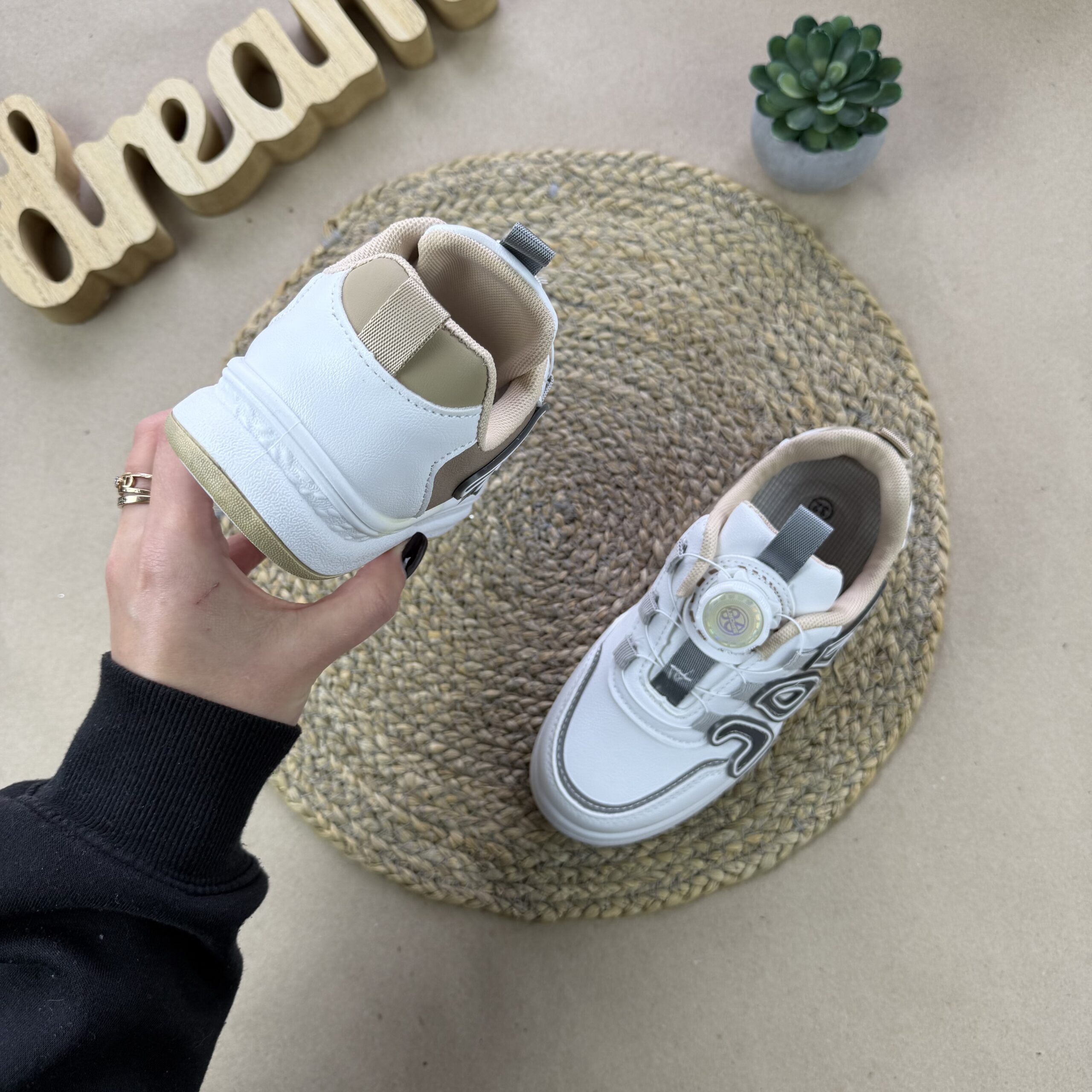 Кросівки AOL біло шоколадні