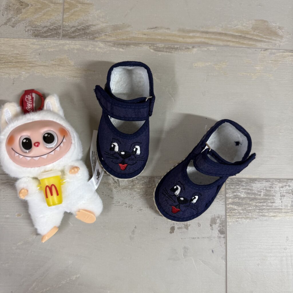 Капці темно сині оченята