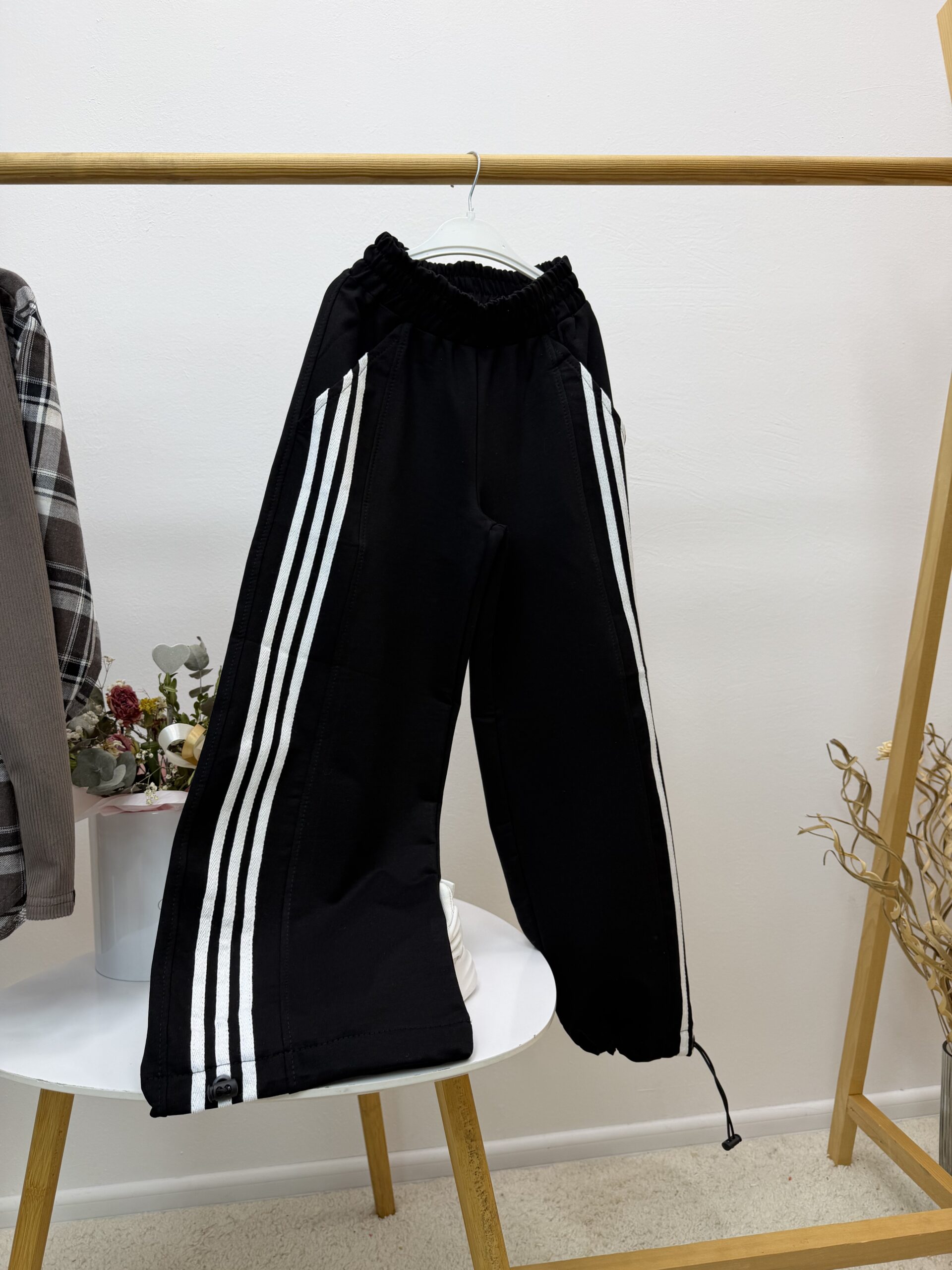 Палаццо - джогери чорні sparkle двонитка