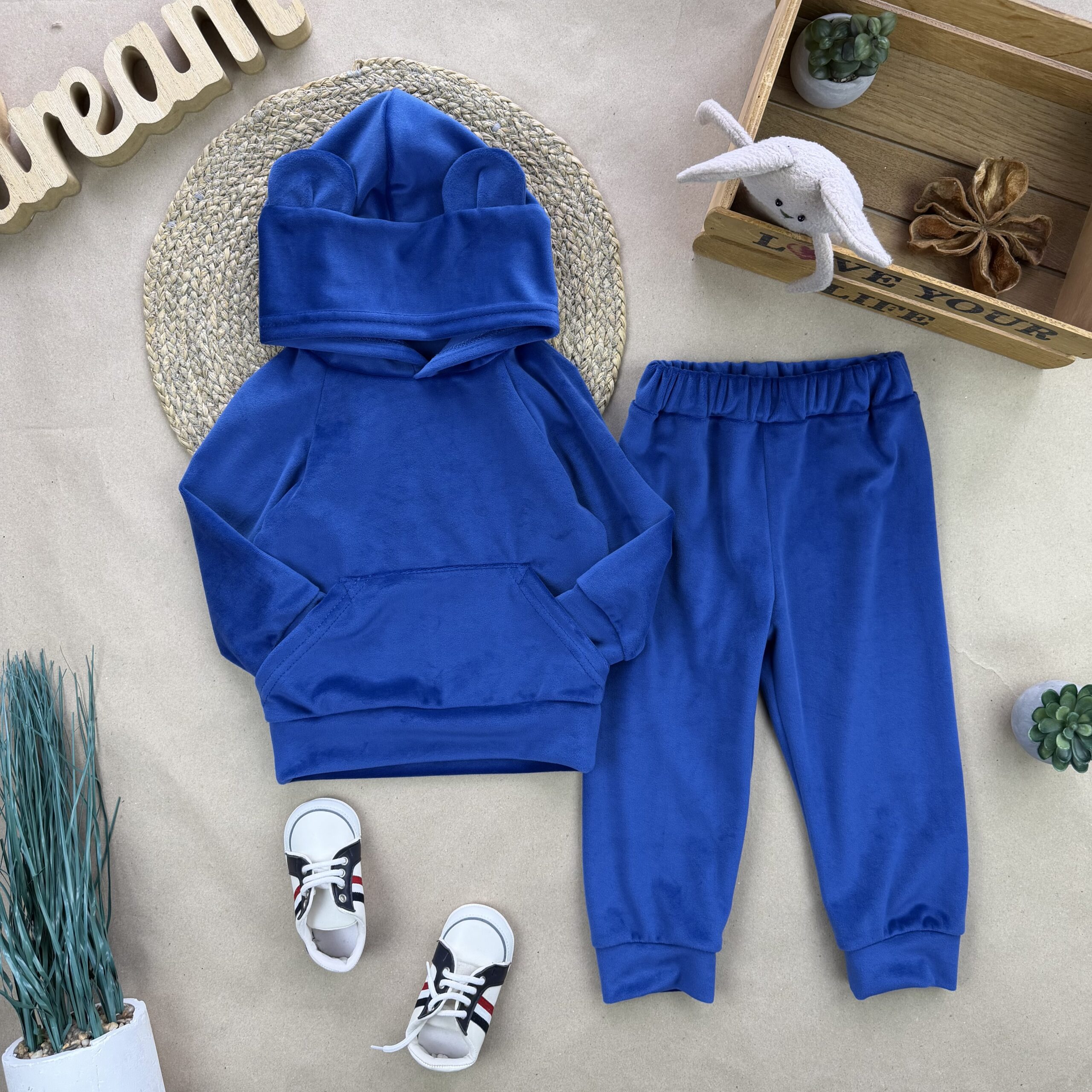 Ведмедик джинс велюр 74-110