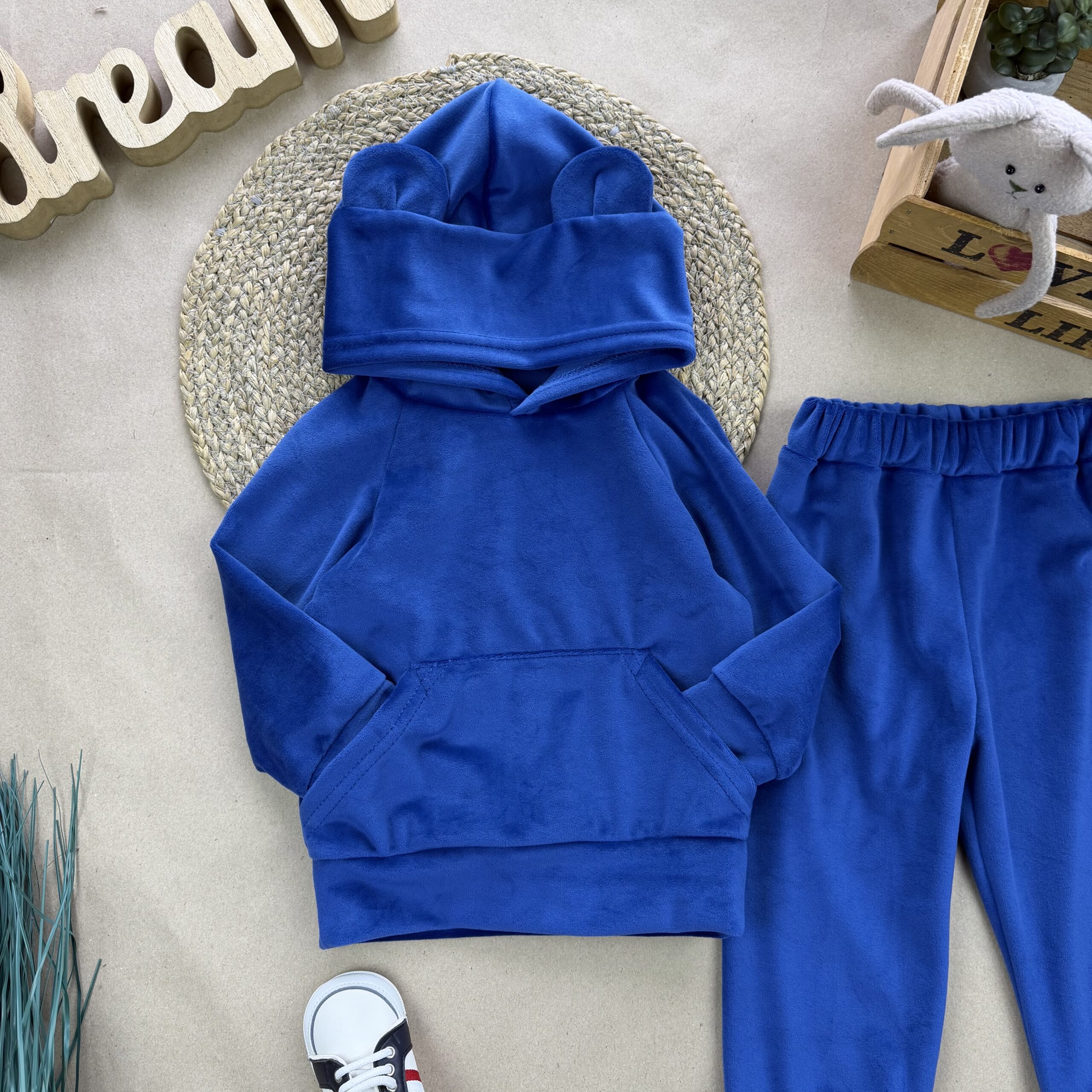 Ведмедик джинс велюр 74-110