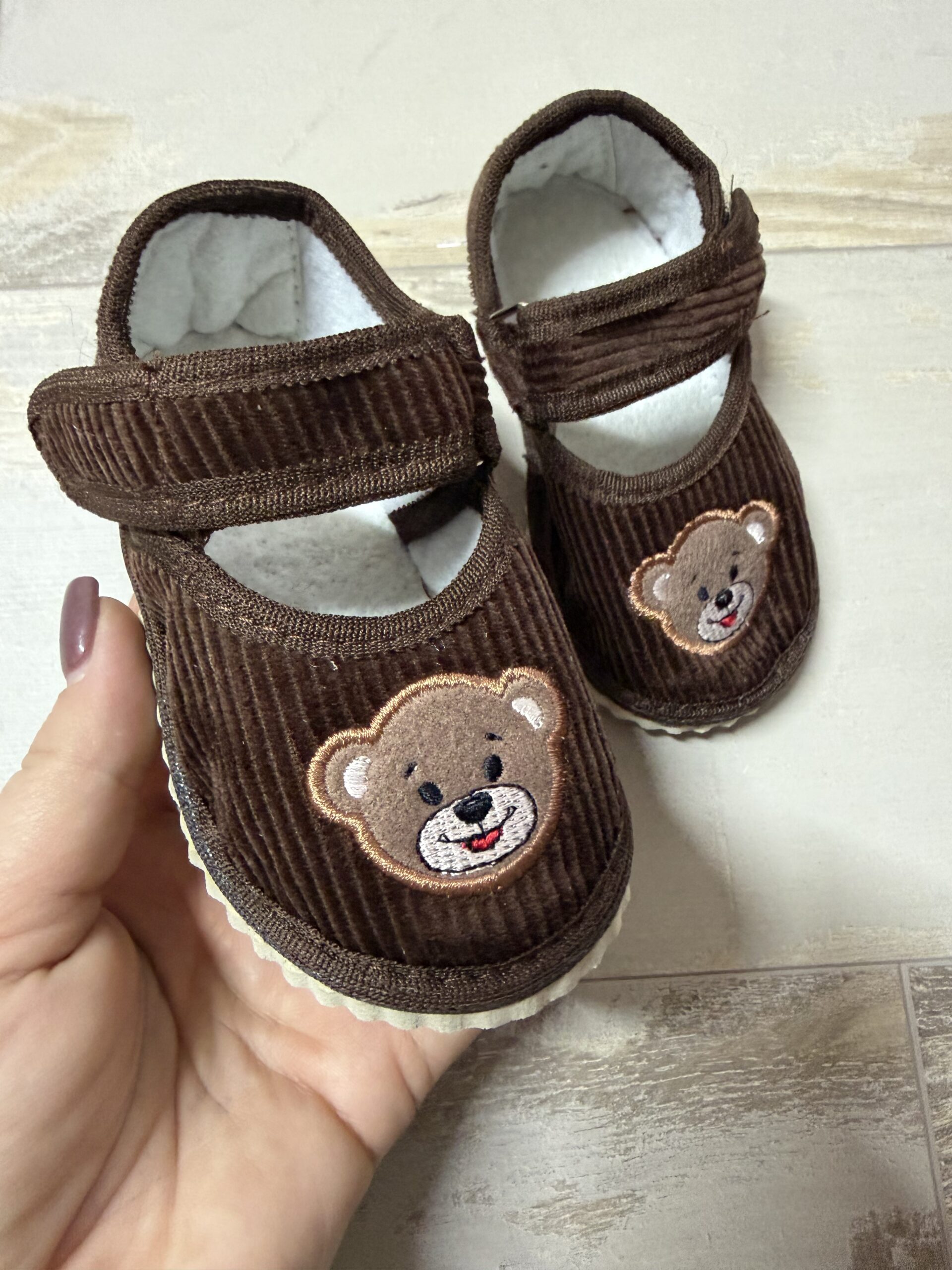 Капці шоколад ведмедик