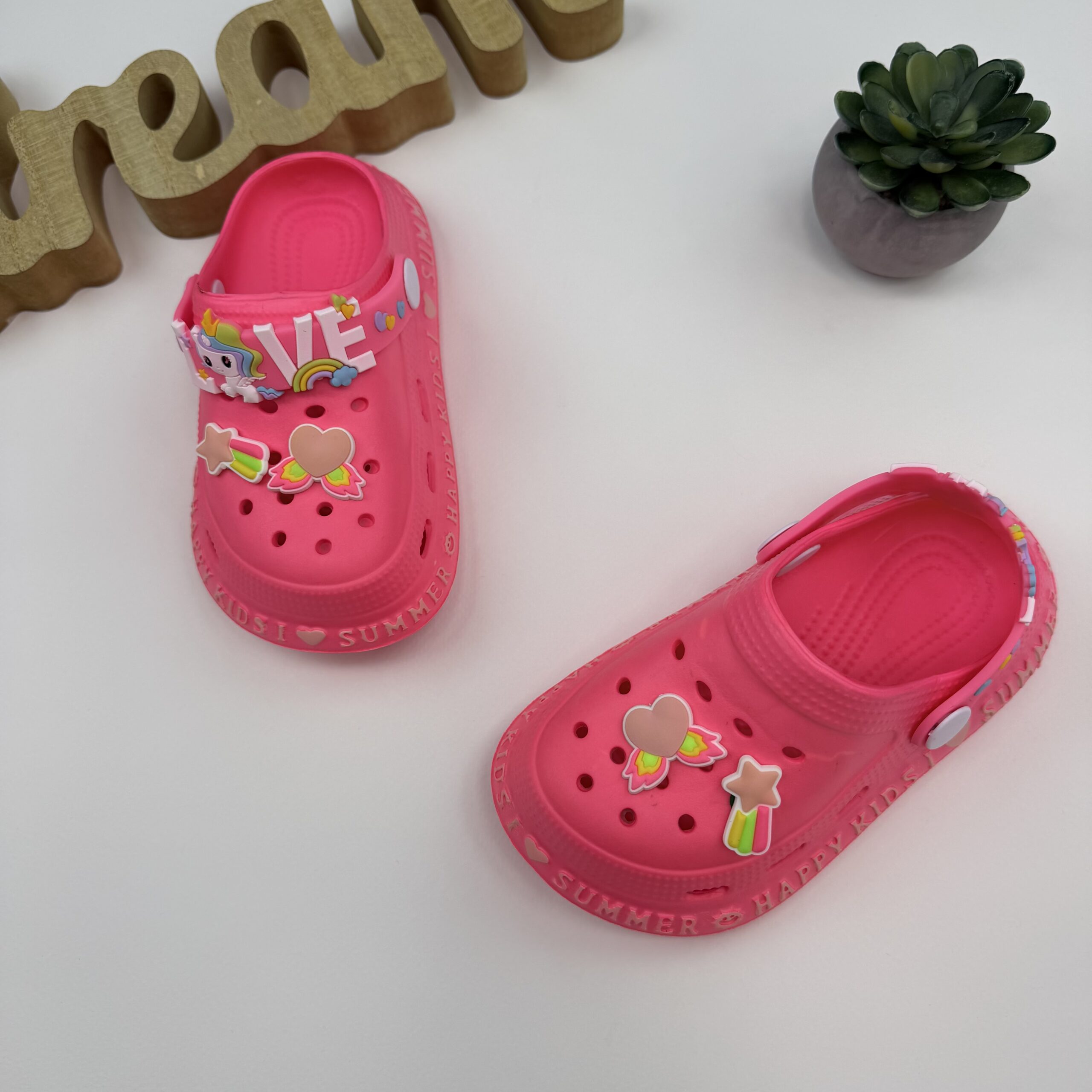 крокси kids фуксія