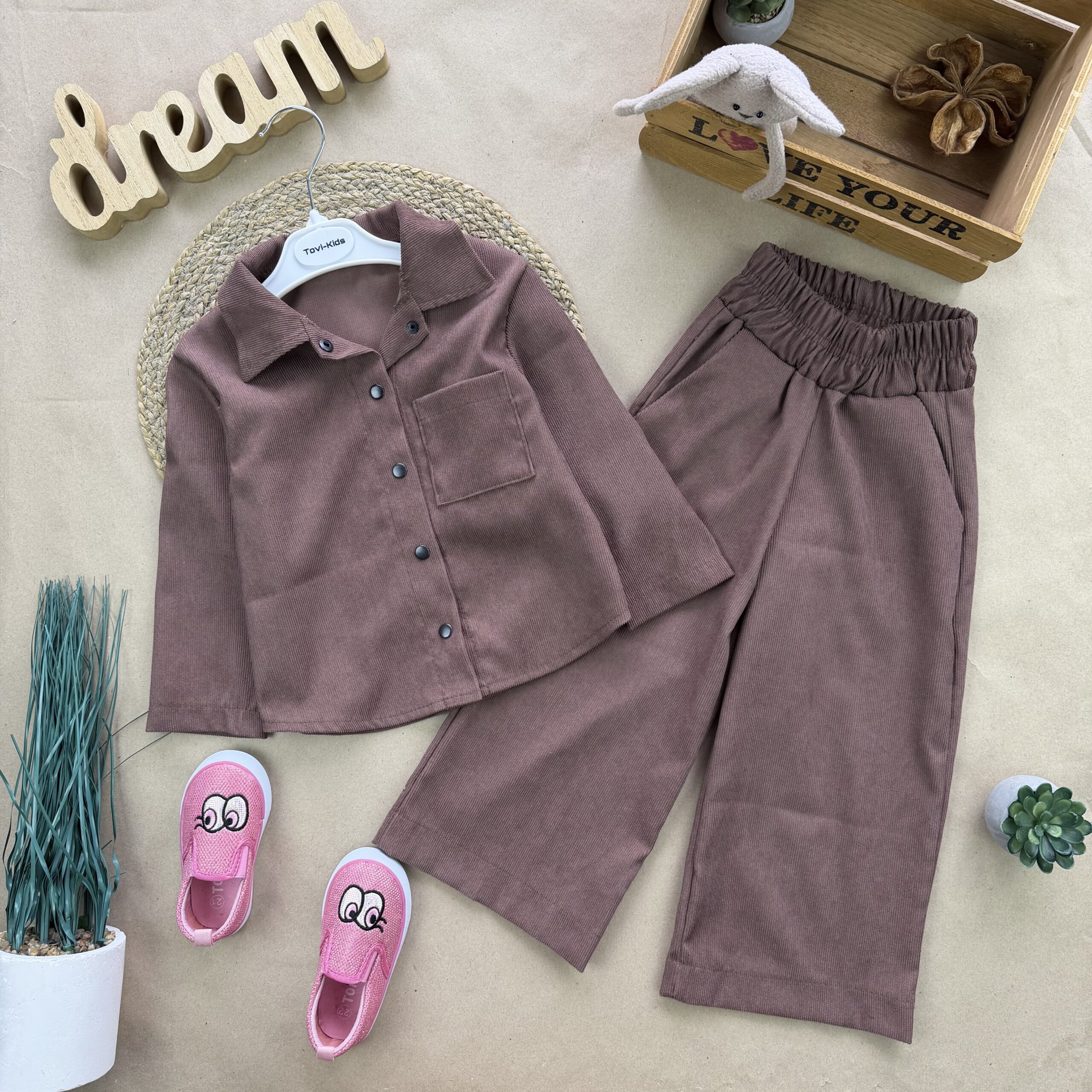 Костюм вельвет шоко