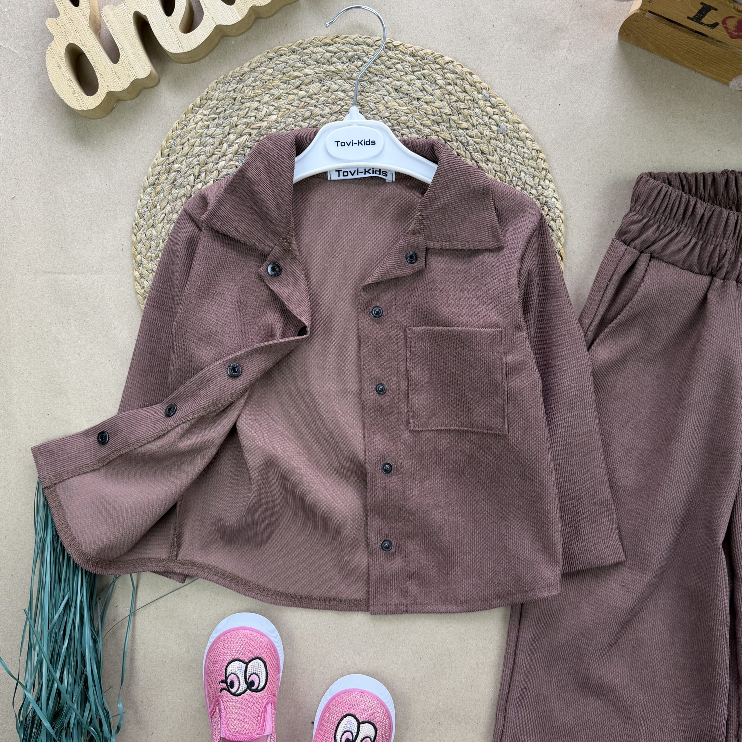 Костюм вельвет шоко