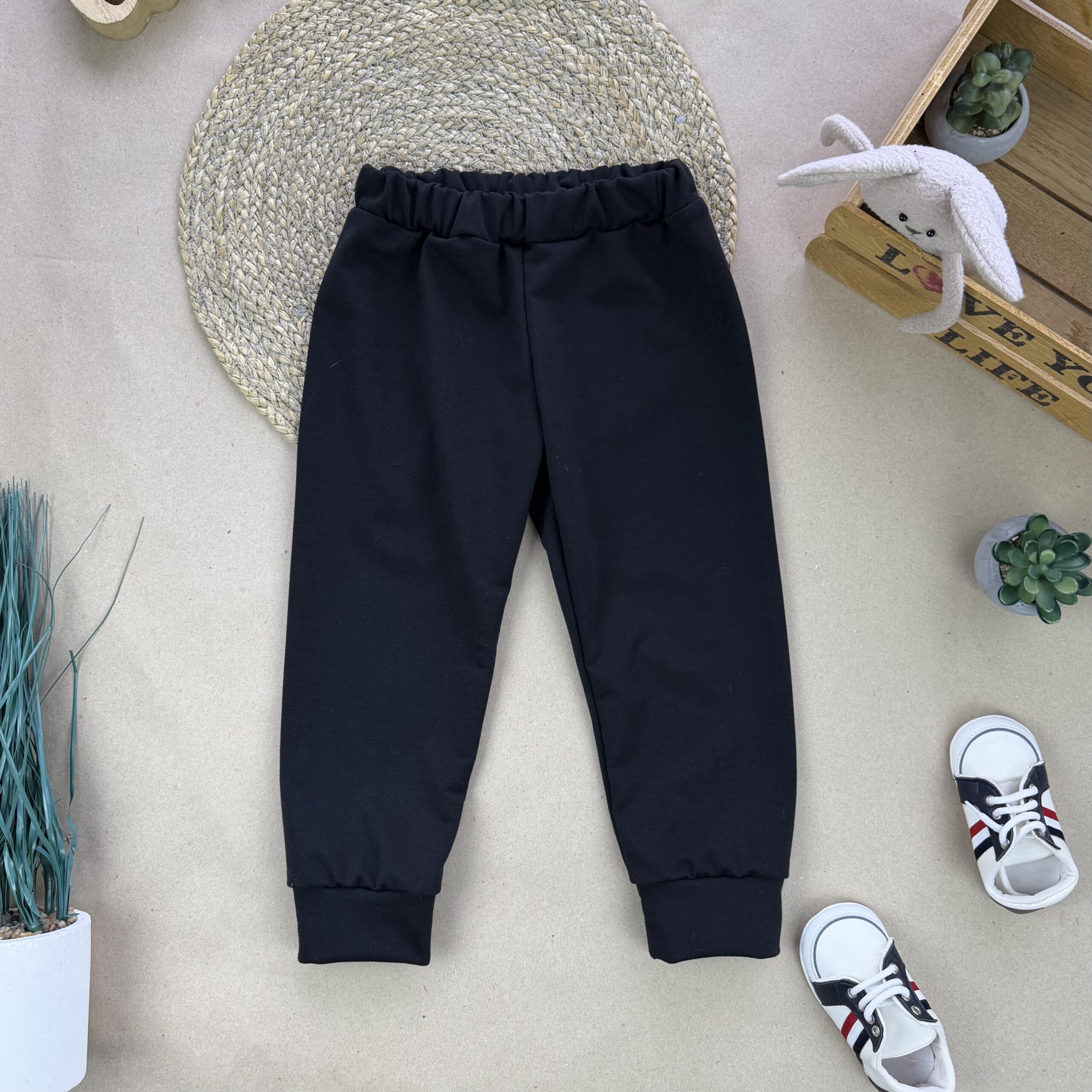 Штани двунитка чорний