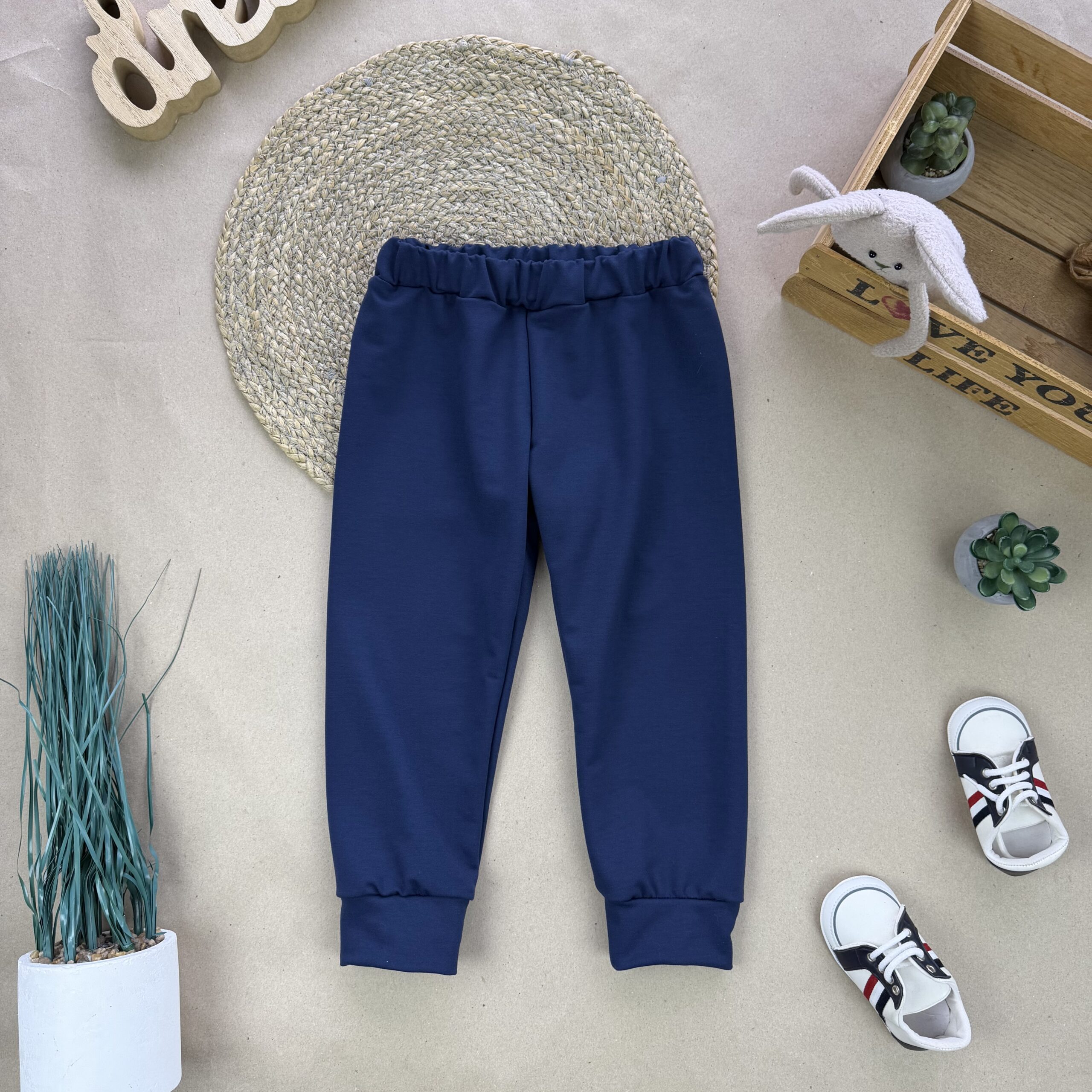 Штани двунитка сині