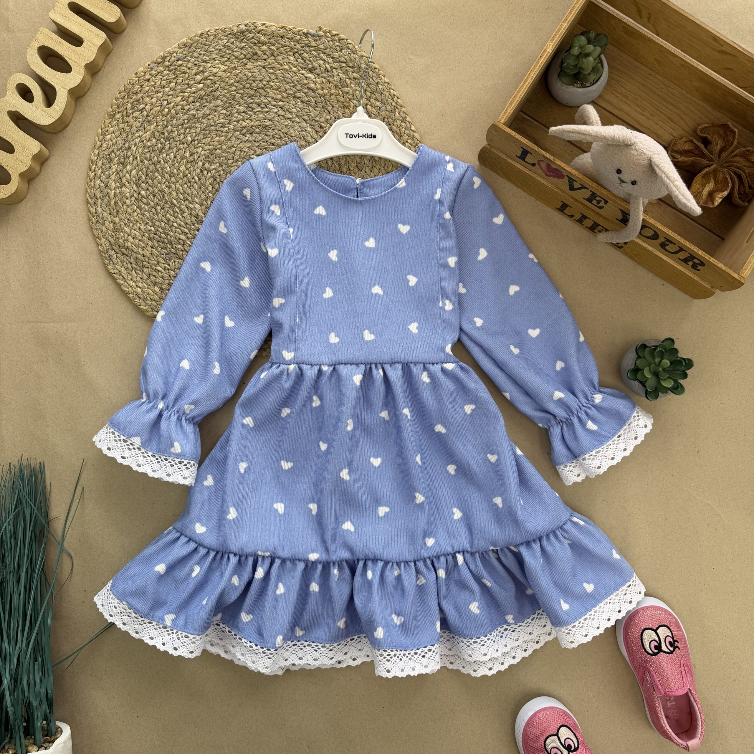 Відшивається повторно. Сукня серденько блакитна