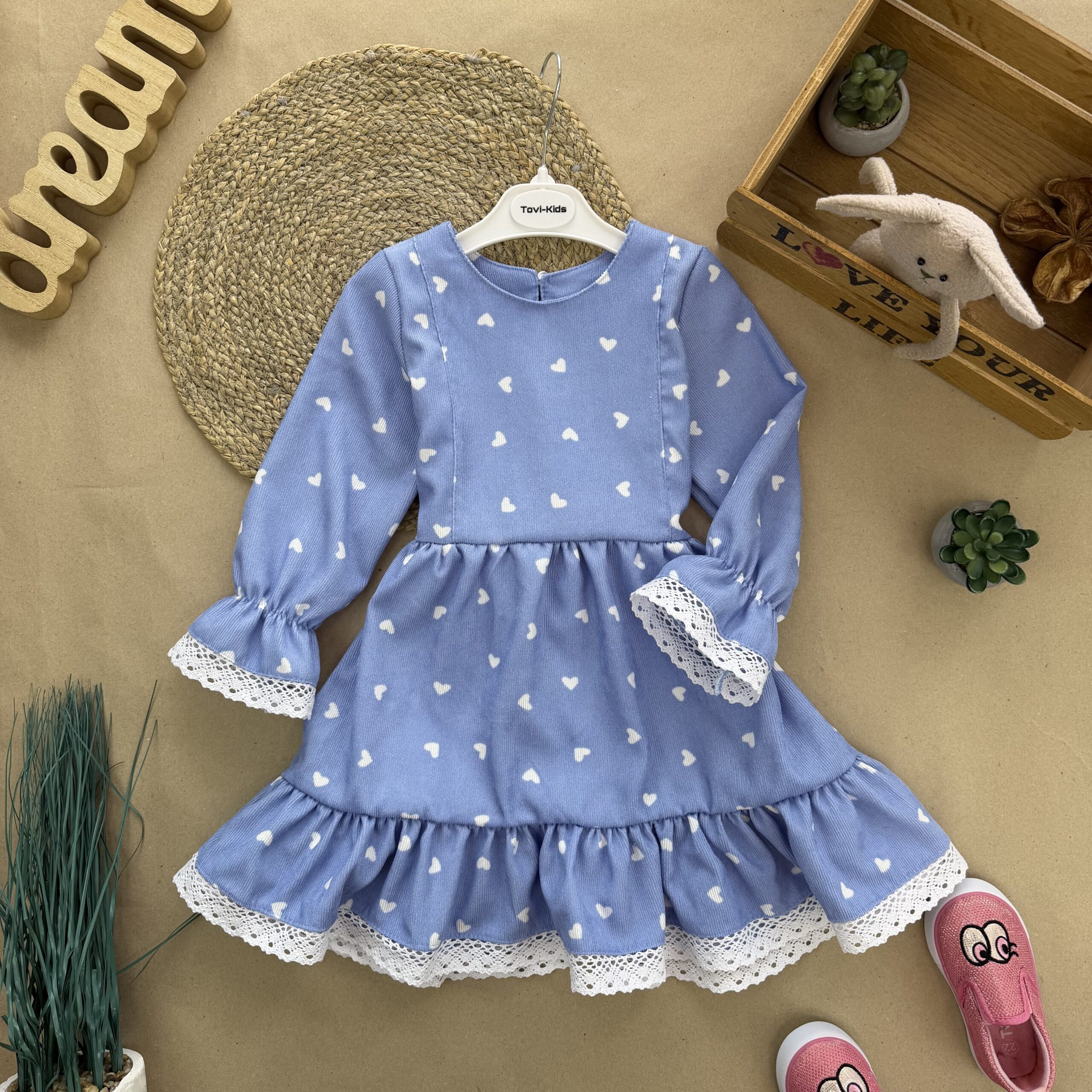 Відшивається повторно. Сукня серденько блакитна