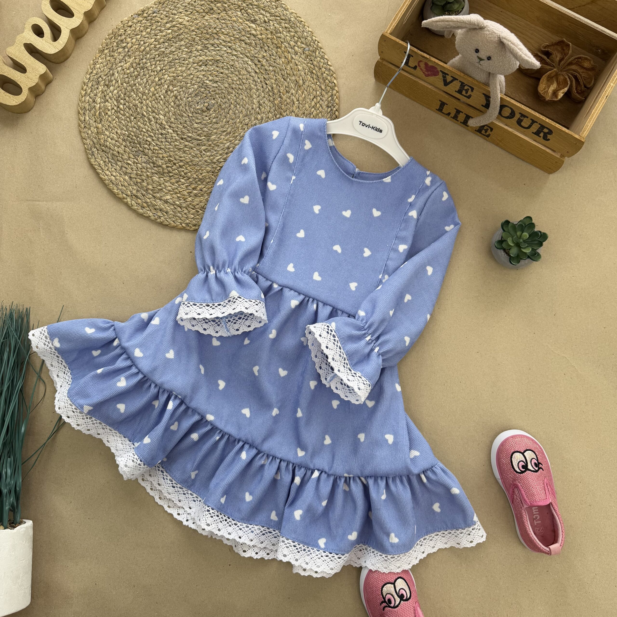 Відшивається повторно. Сукня серденько блакитна