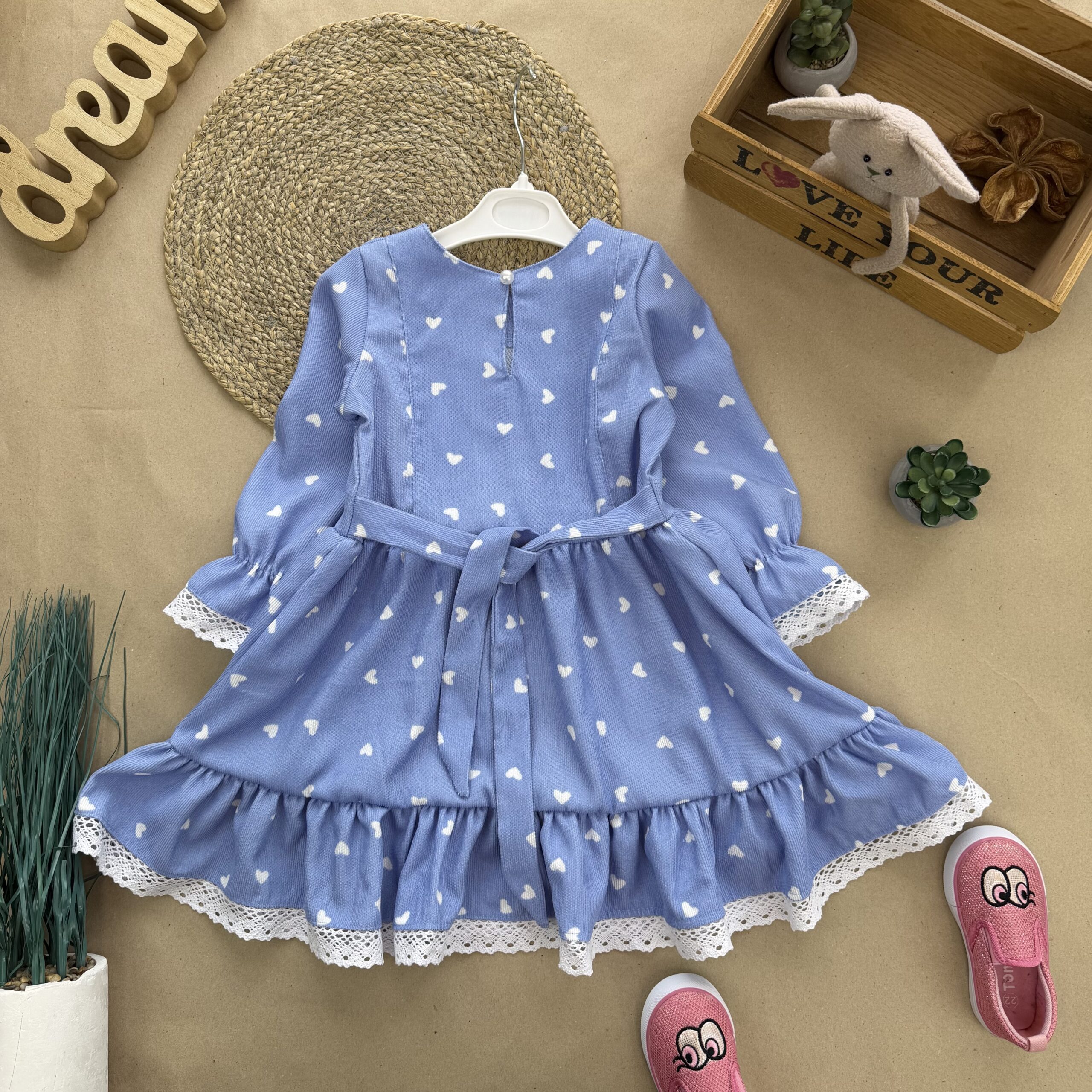 Відшивається повторно. Сукня серденько блакитна