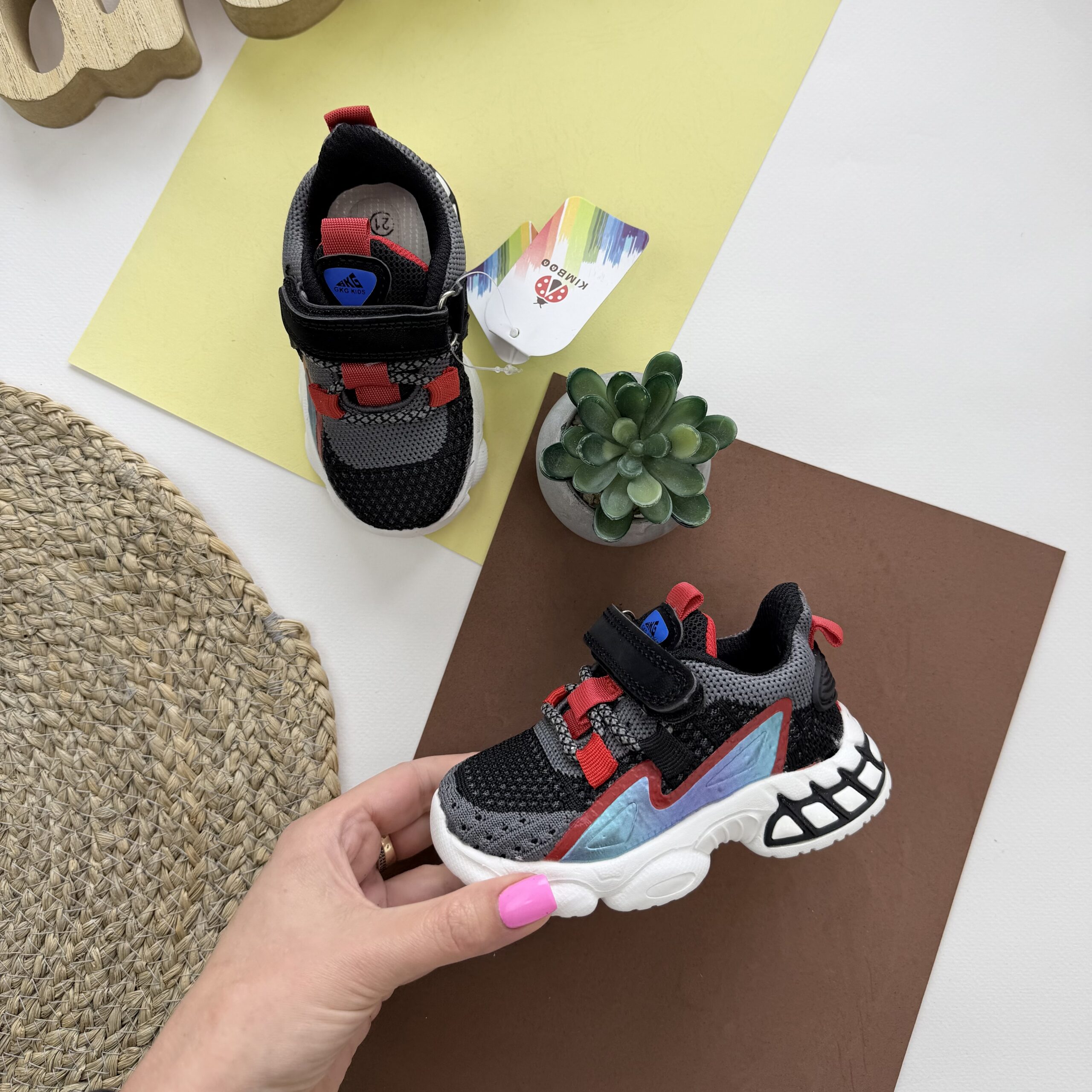 Кросівки кімбо текстиль чорні