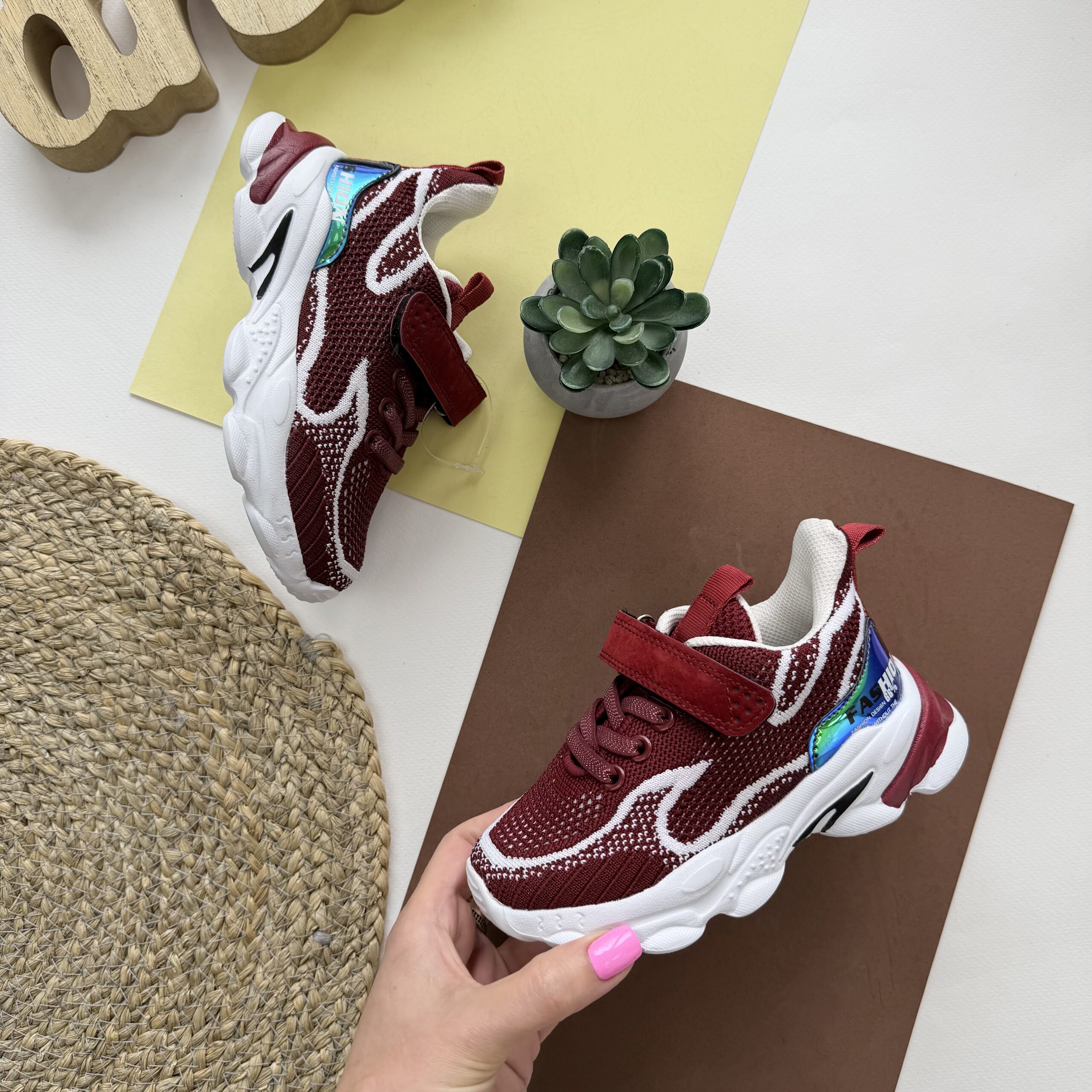 Кросівки текстиль червоні JG