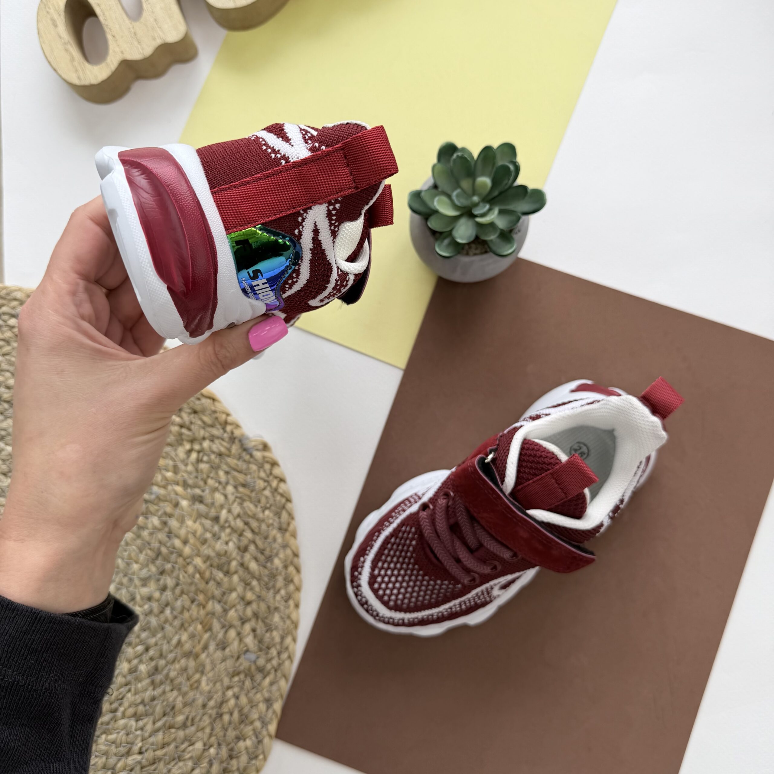 Кросівки текстиль червоні JG