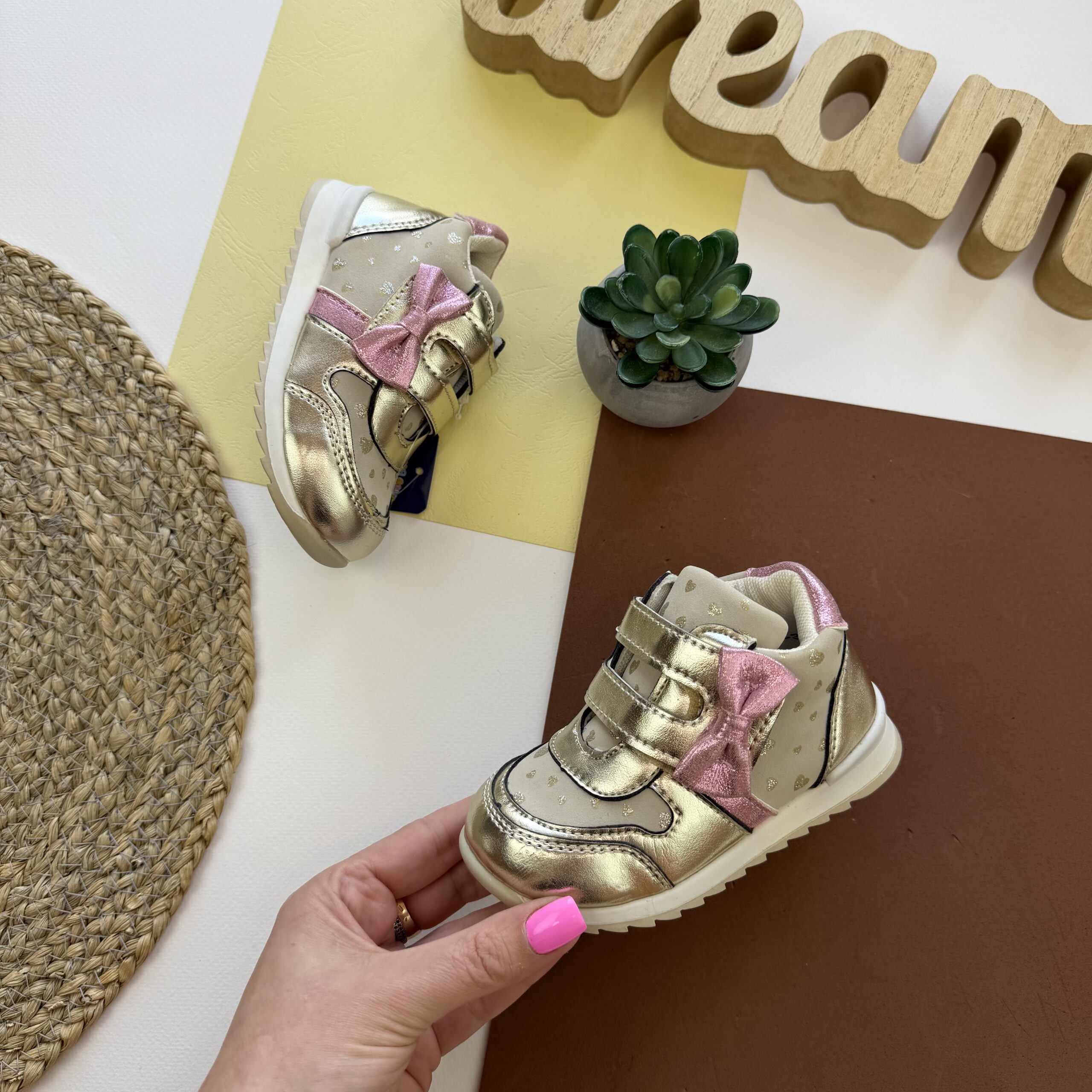 Демі чоботи рожевий бант