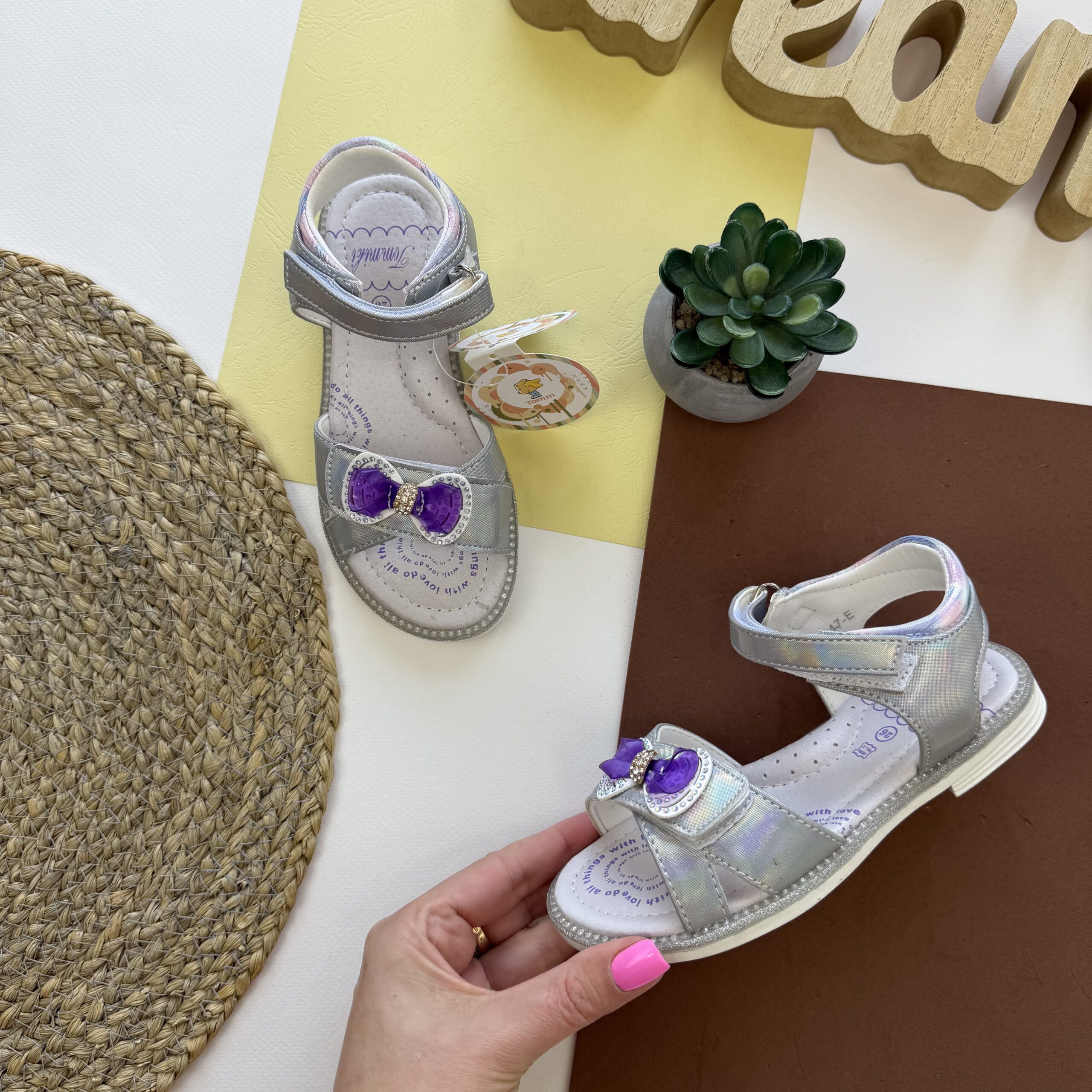 босоніжки срібні том.м