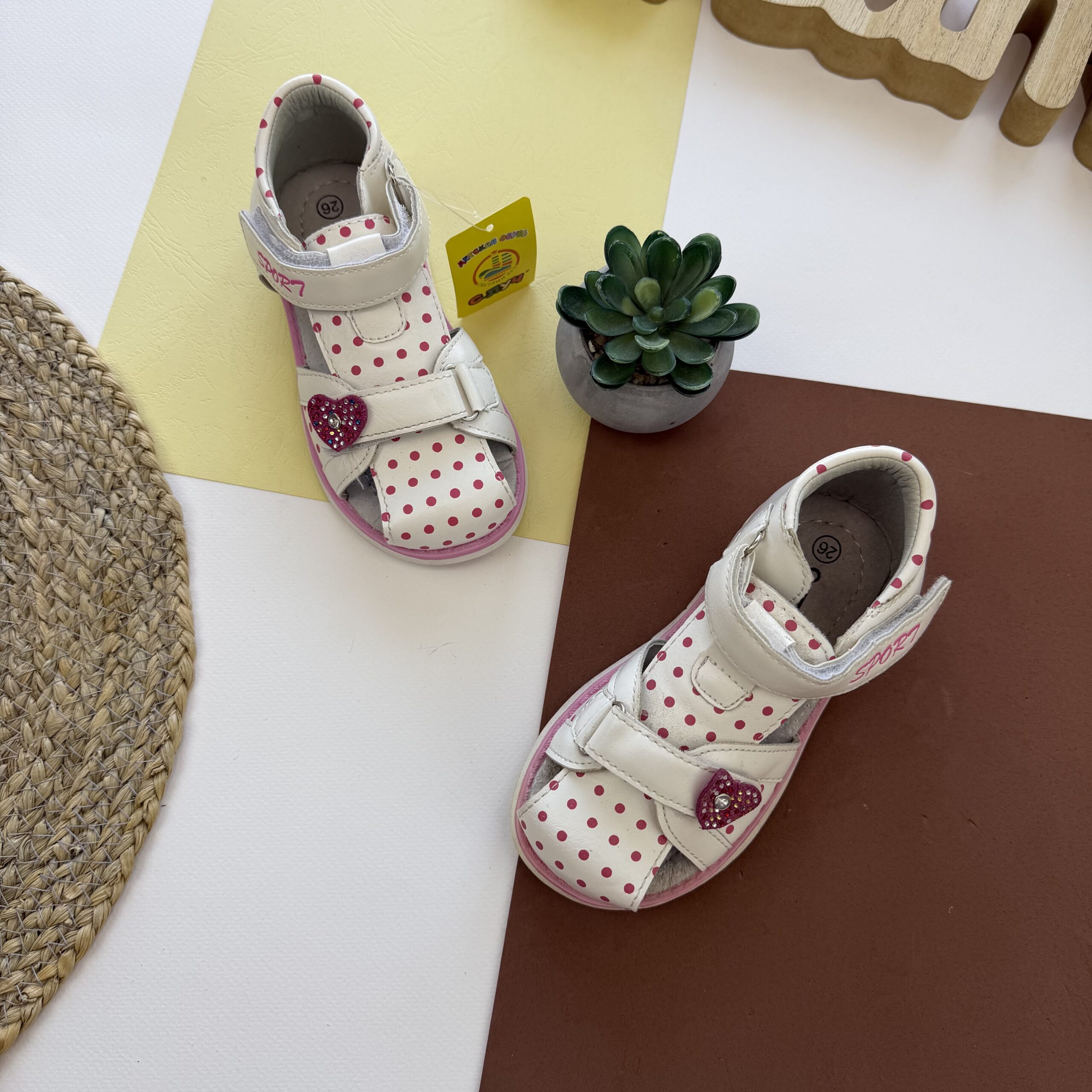 Босоніжки ортопед горошок