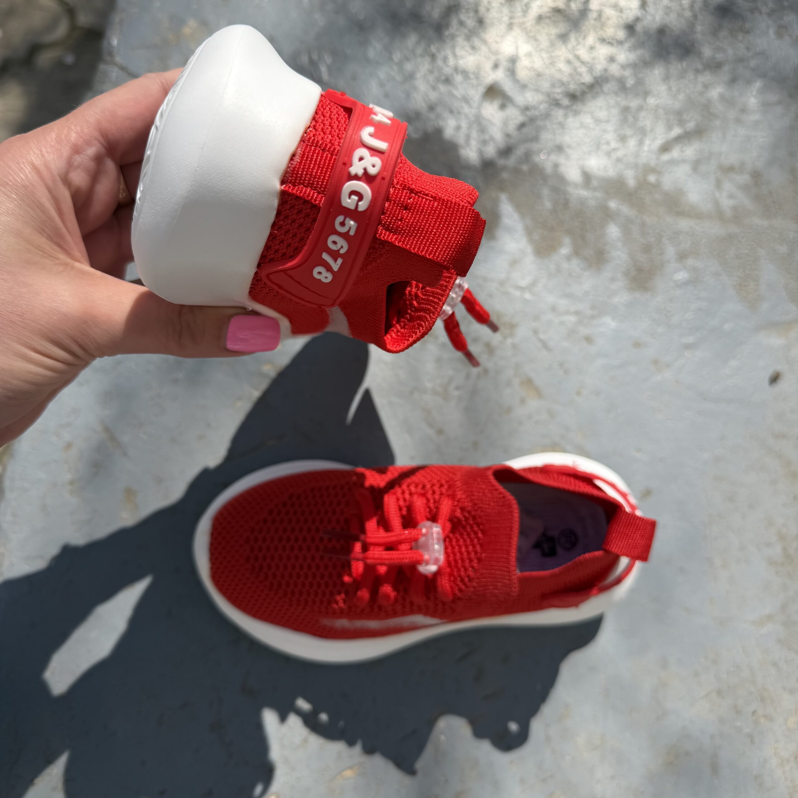 Кросівки текстиль сітка червоні