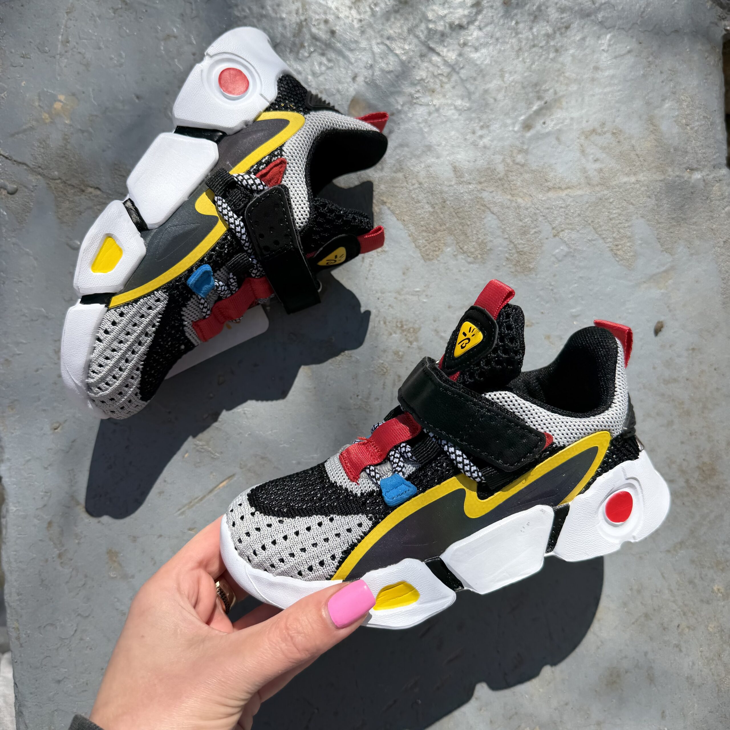 Кросівки літні сіро чорні 27-32