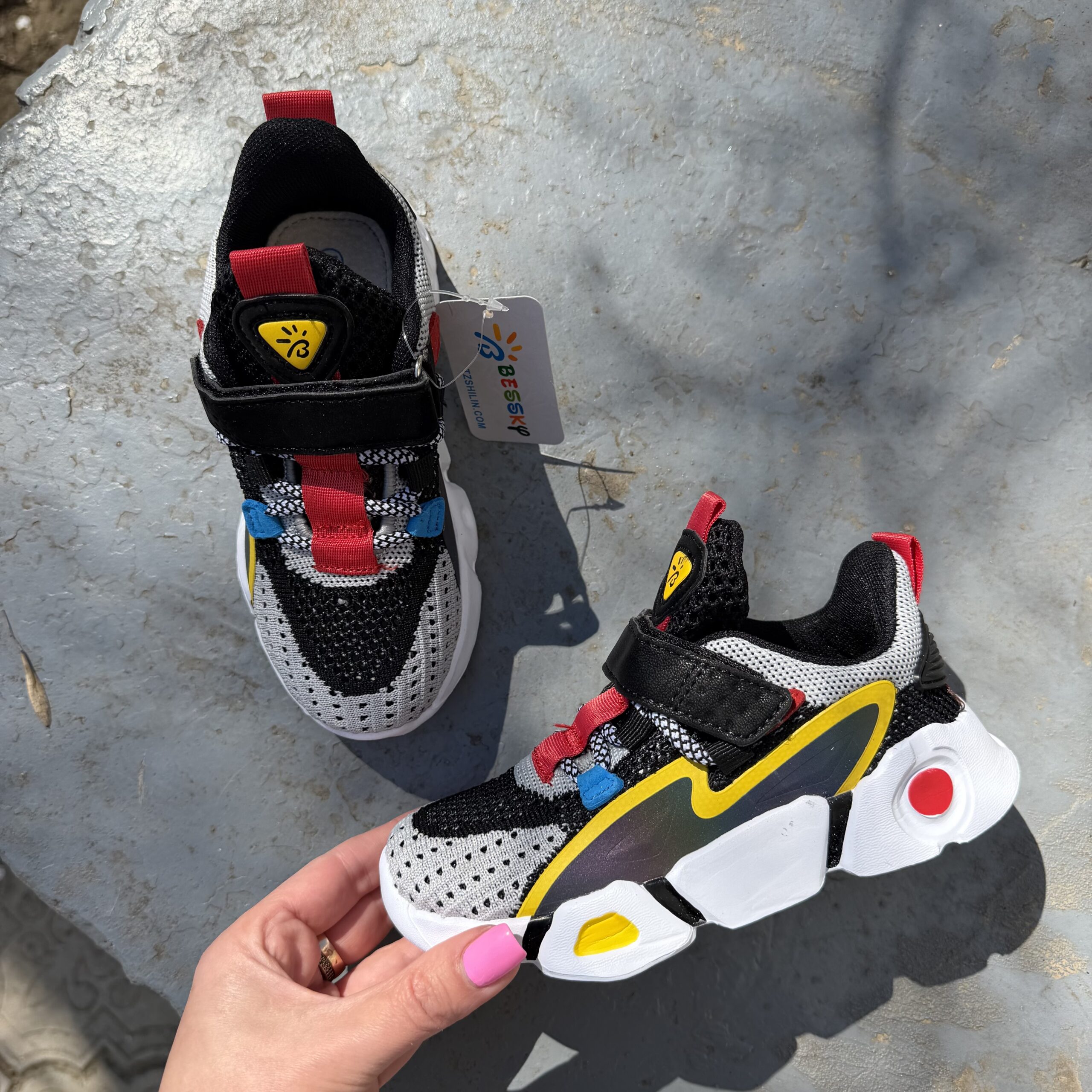 Кросівки літні сіро чорні 27-32