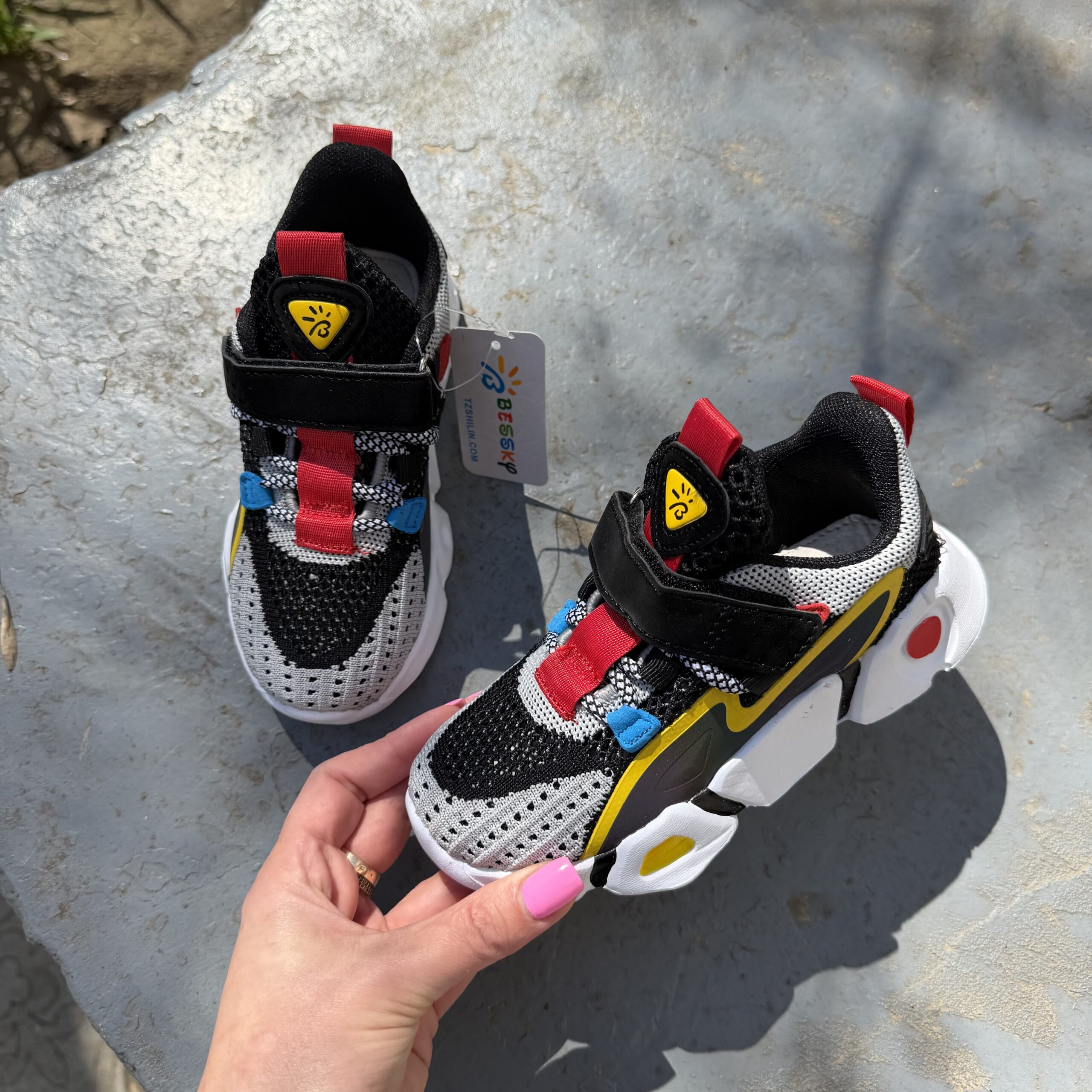 Кросівки літні сіро чорні 27-32