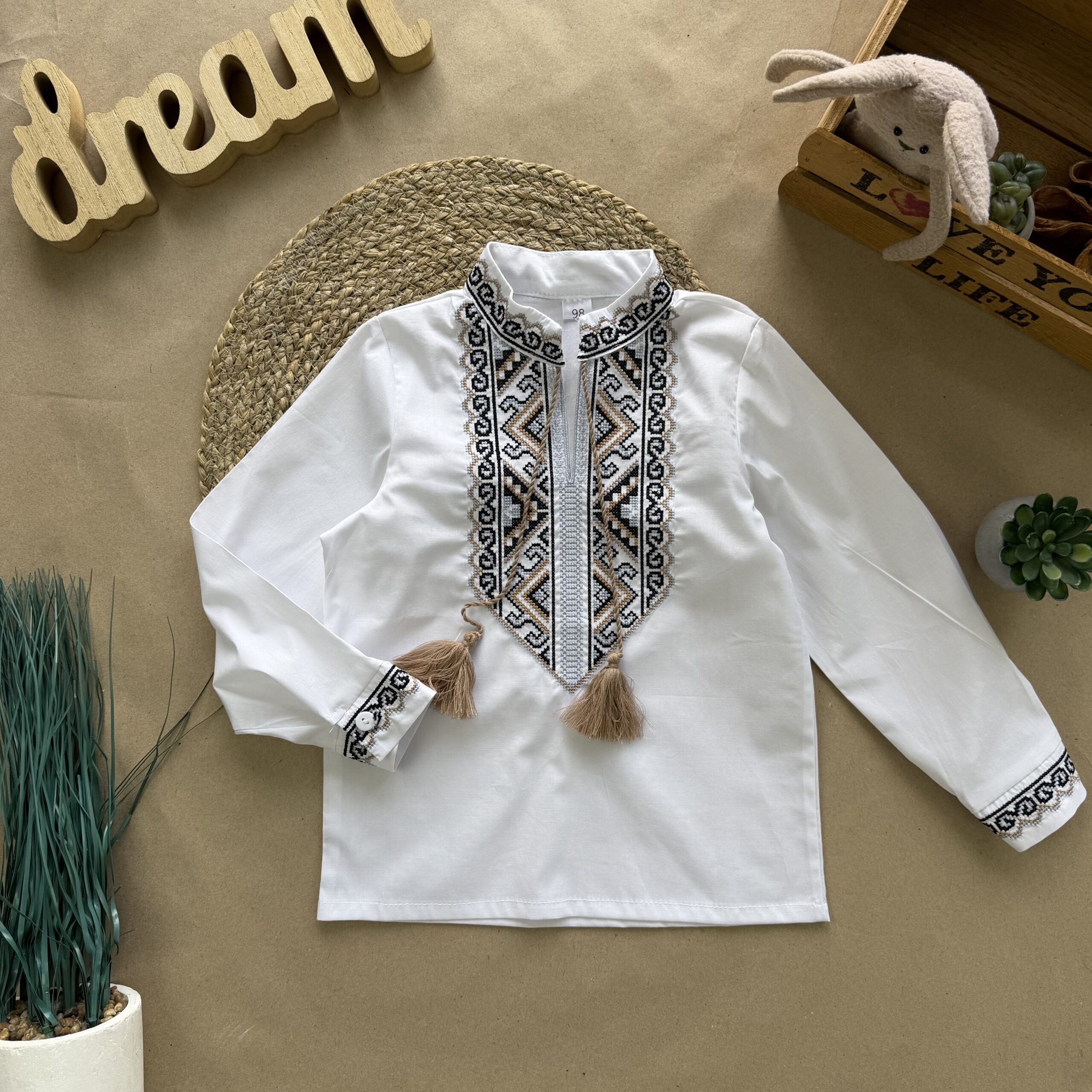 Вишиванка хлопчик блакитна