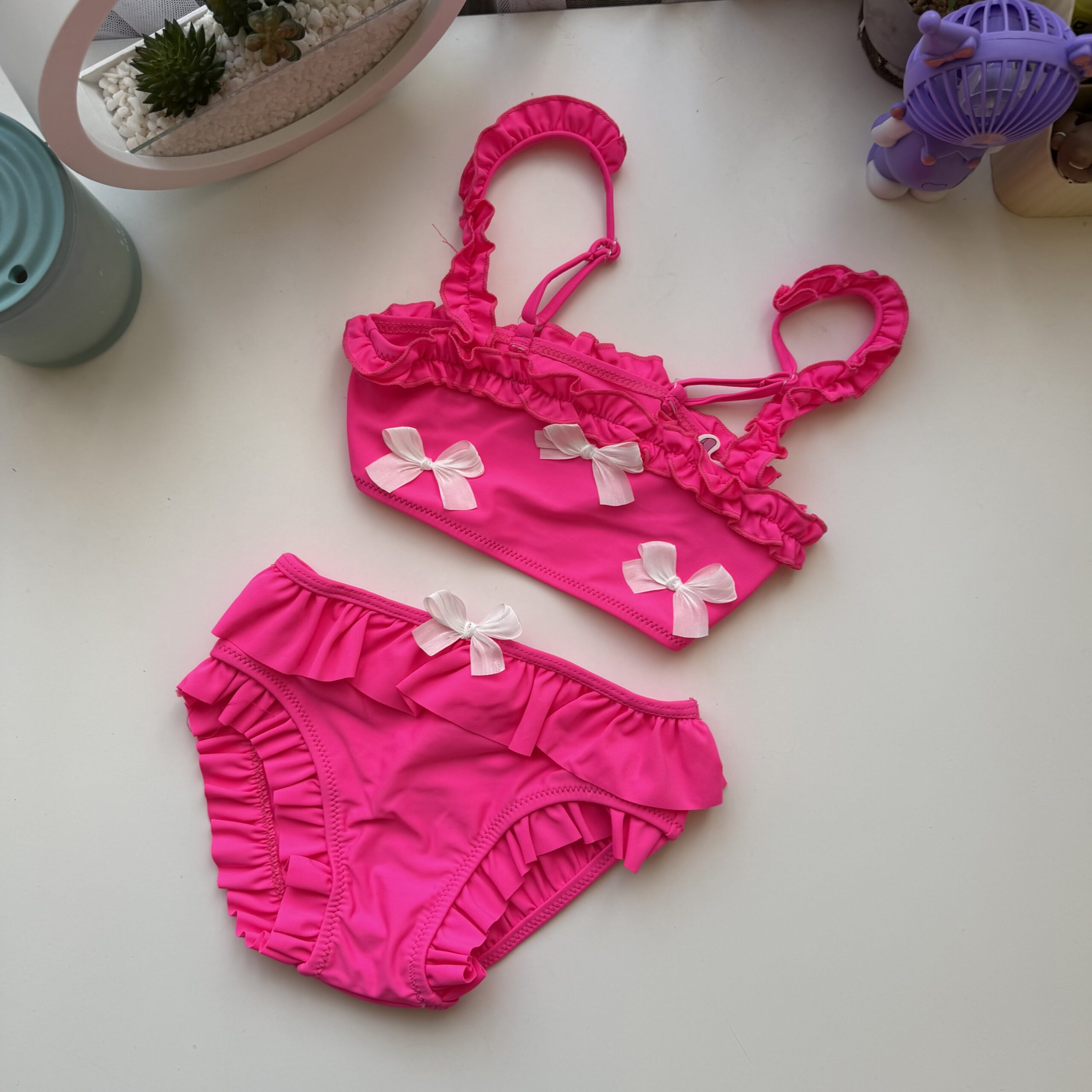 Купальник бант малина