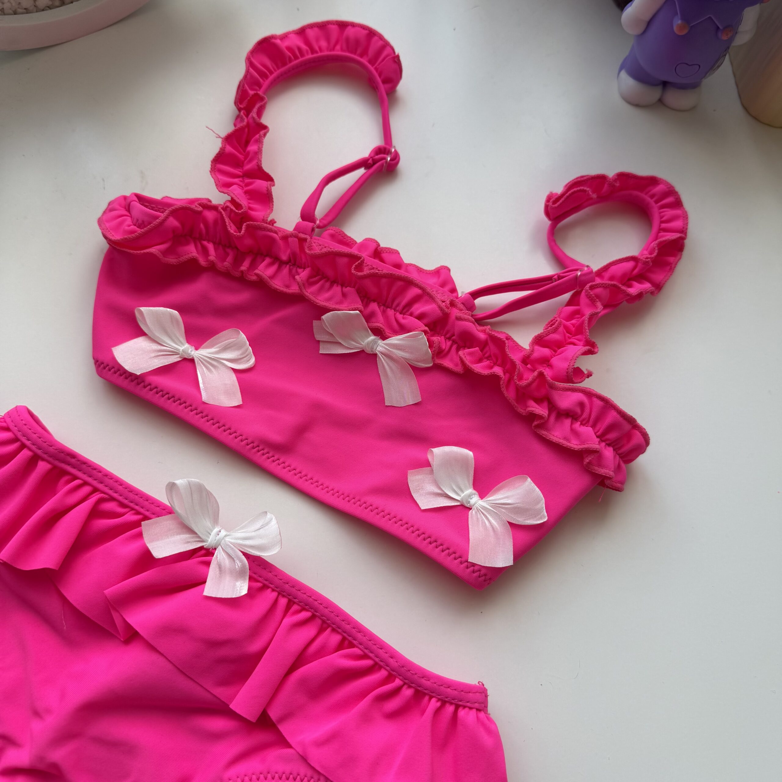 Купальник бант малина