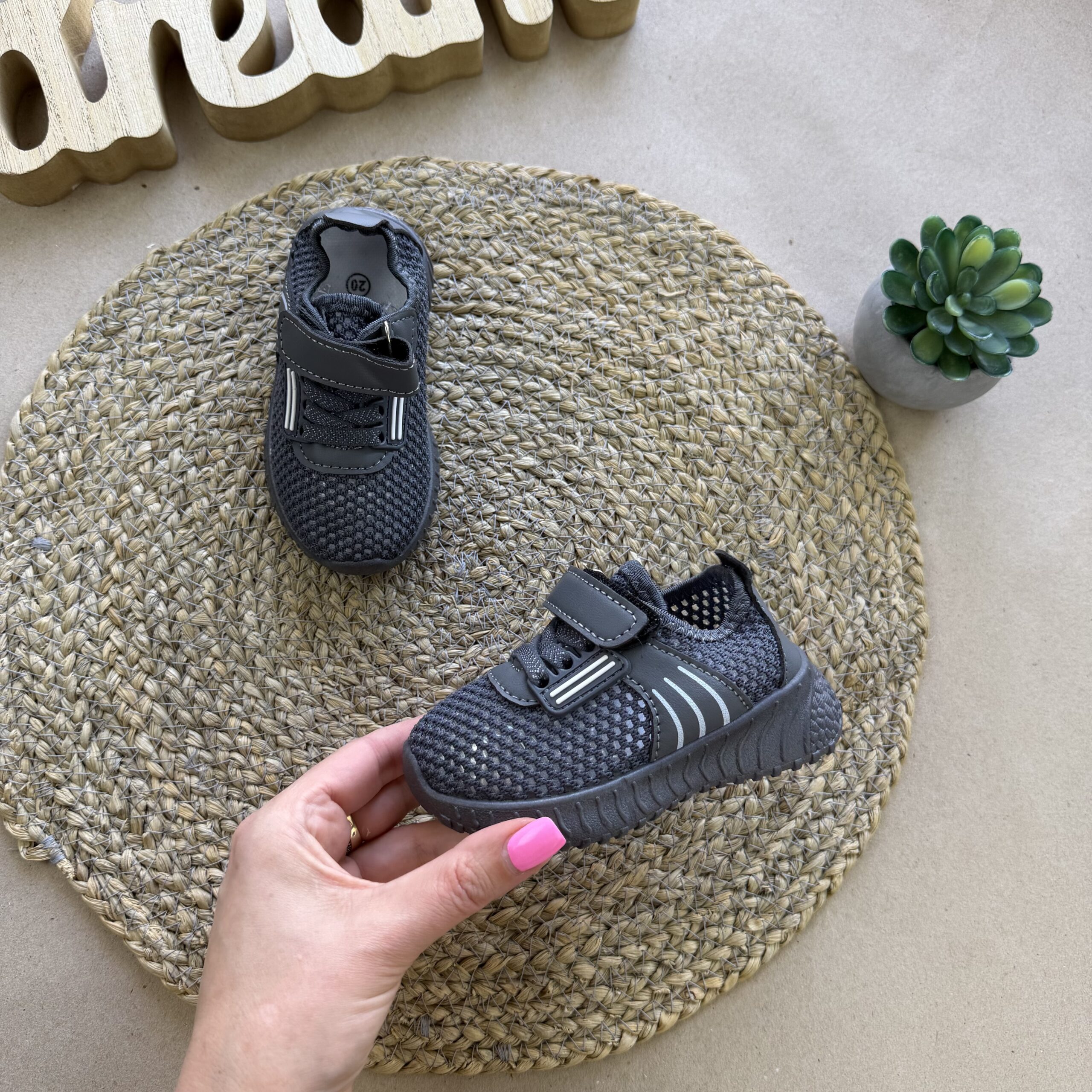 Кеди сітка графіт 20-25