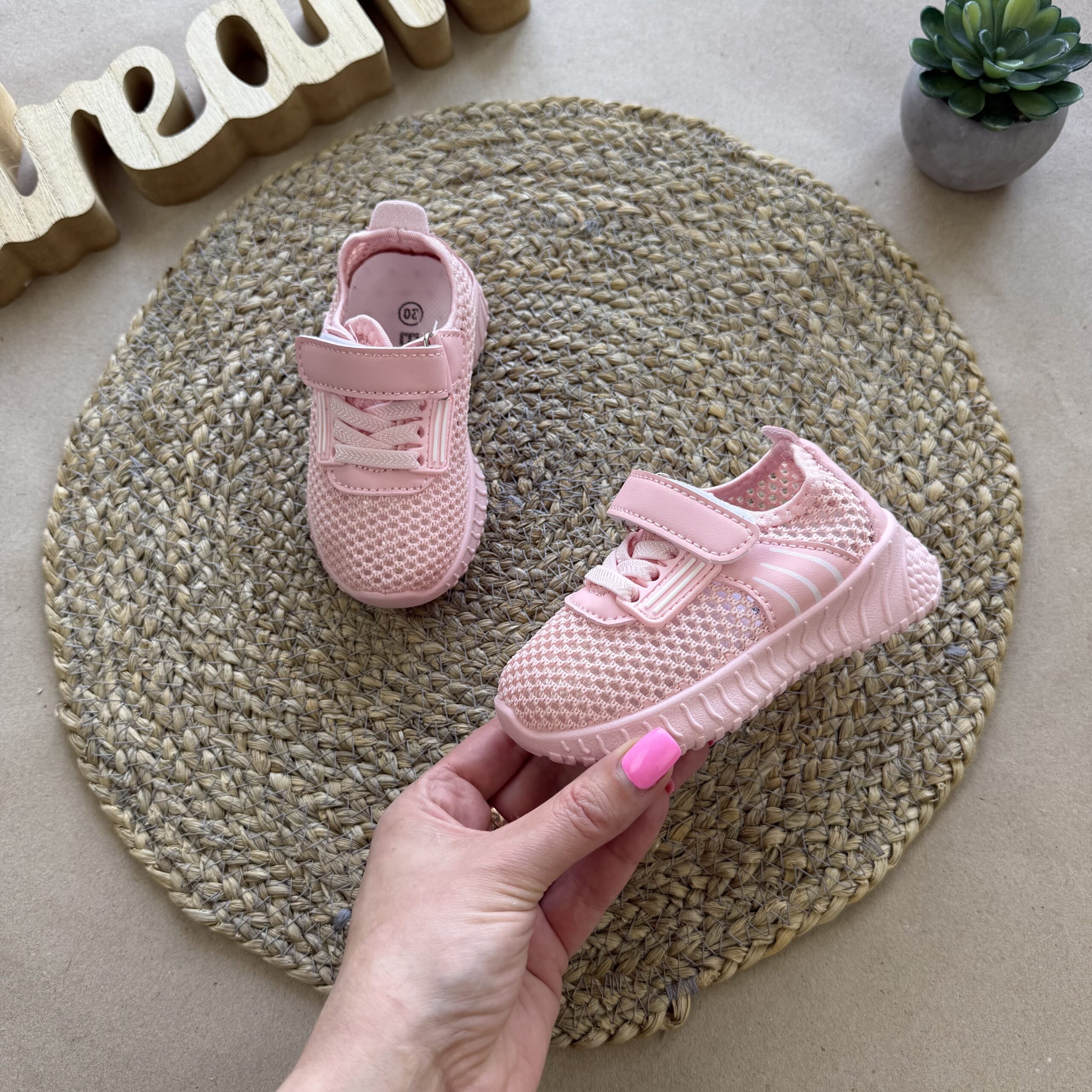 Кеди сітка рожеві 20-25