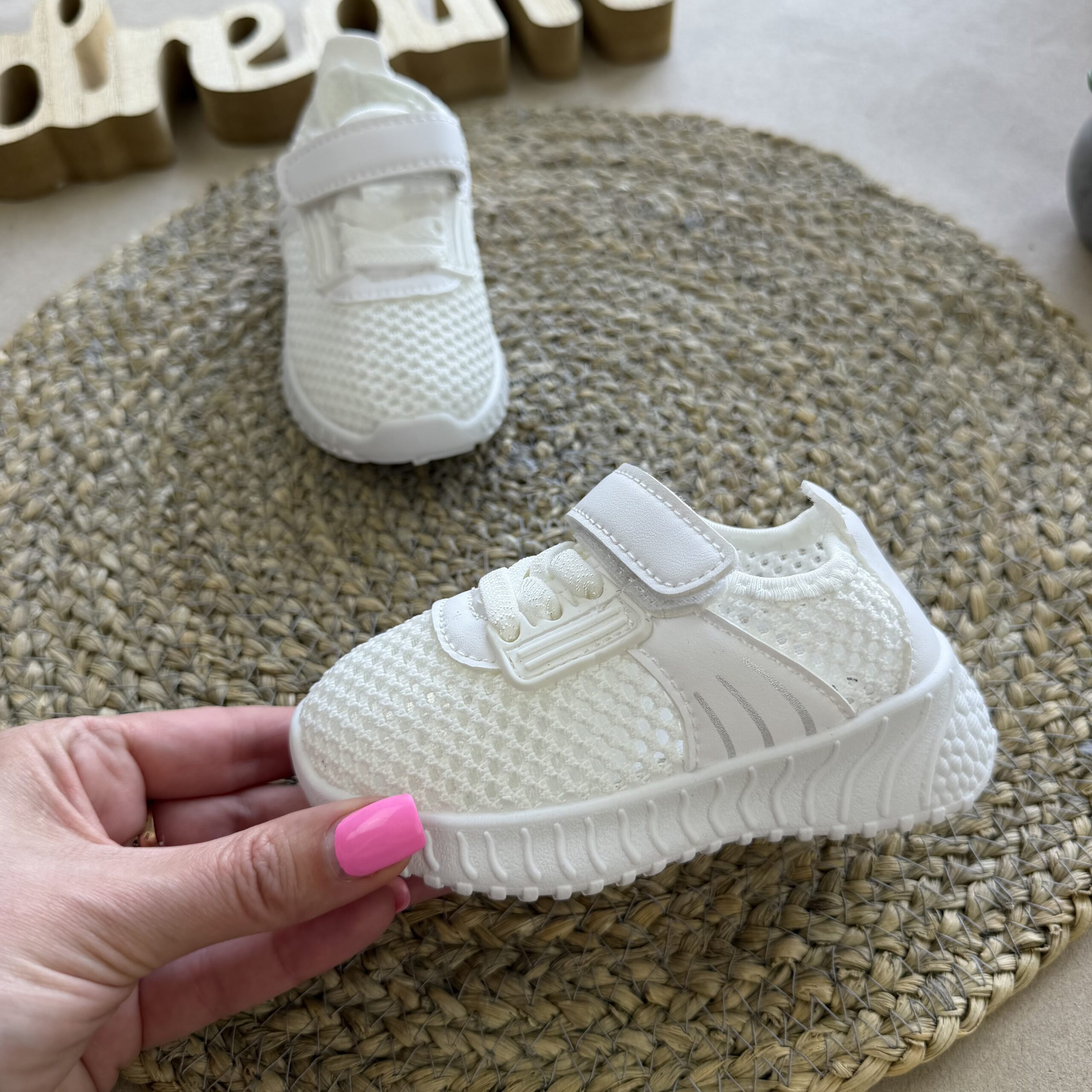 Кеди сітка білі 20-25